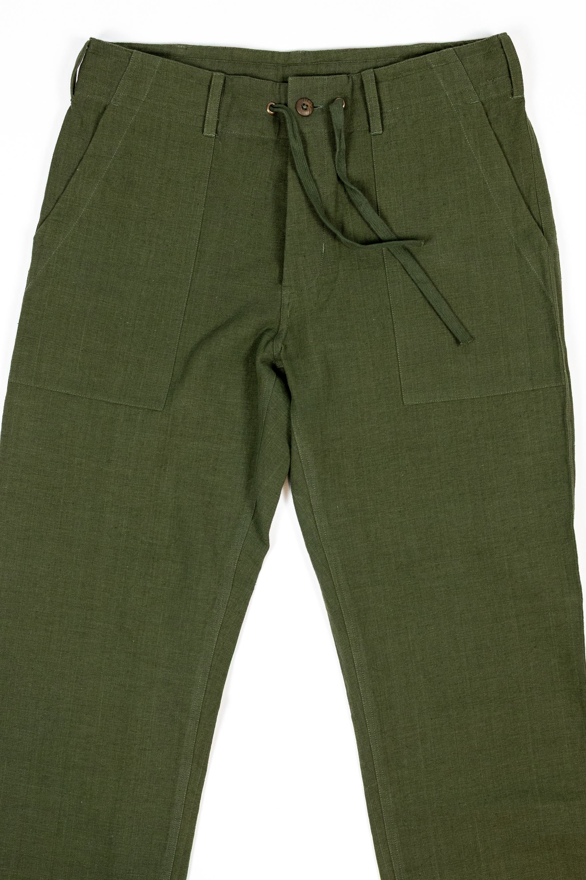 Indi + Ash Obelisk Pant - Handwoven Forest Denim - Image 4
