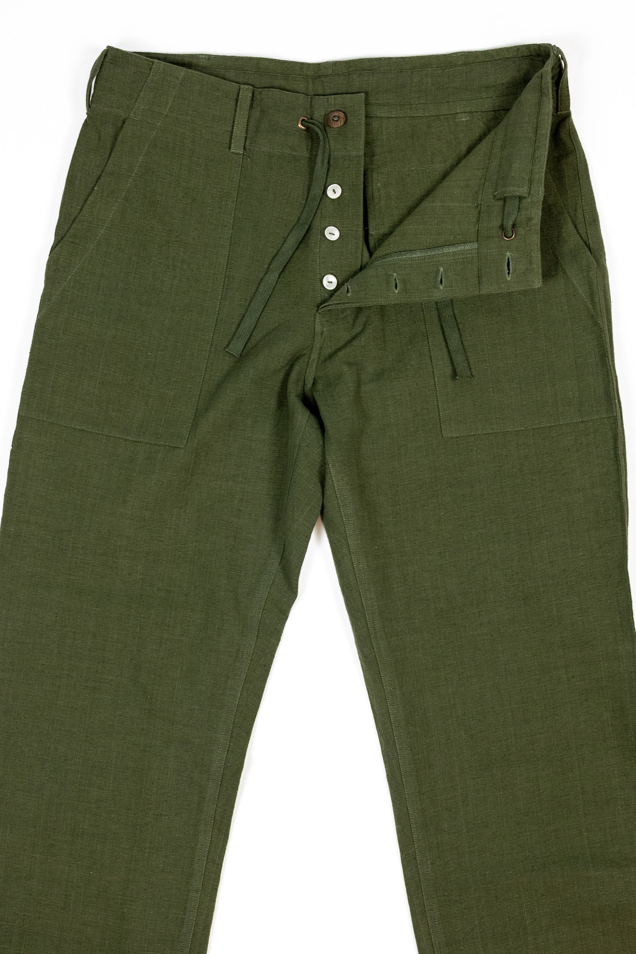 Indi + Ash Obelisk Pant - Handwoven Forest Denim - Image 6