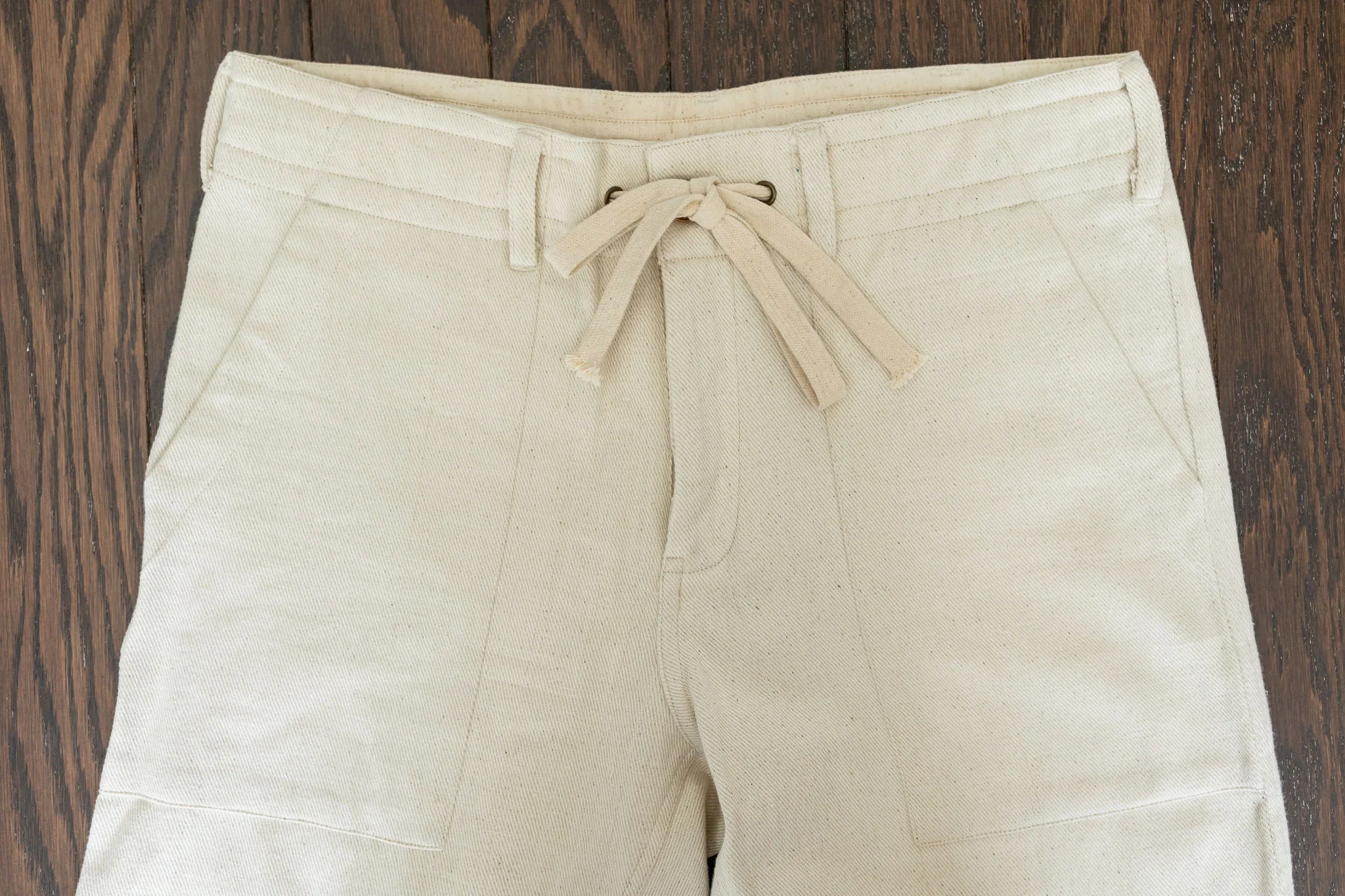 Indi + Ash Obelisk Pant - Handwoven Undyed Denim - Image 4