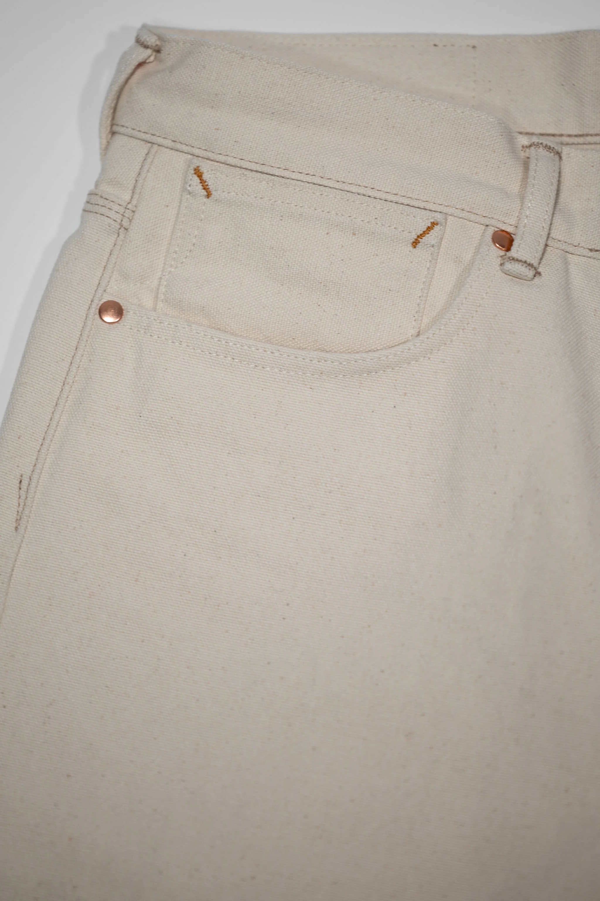 Indigofera Duke - 13oz Smithson Canvas Ecru - Image 7