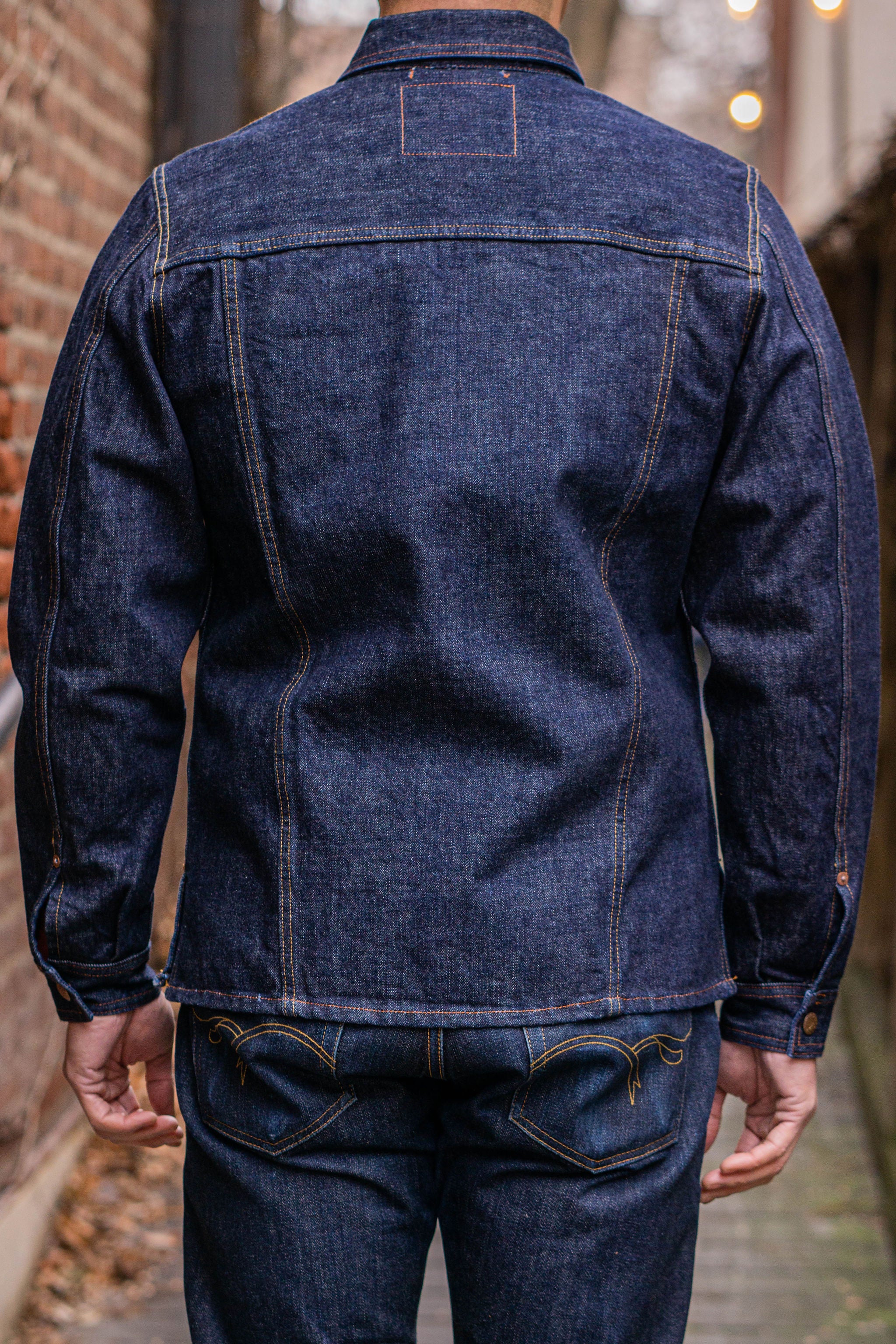 Indigofera Fargo Trucker - Rinsed Shiroyama 18oz - Image 3