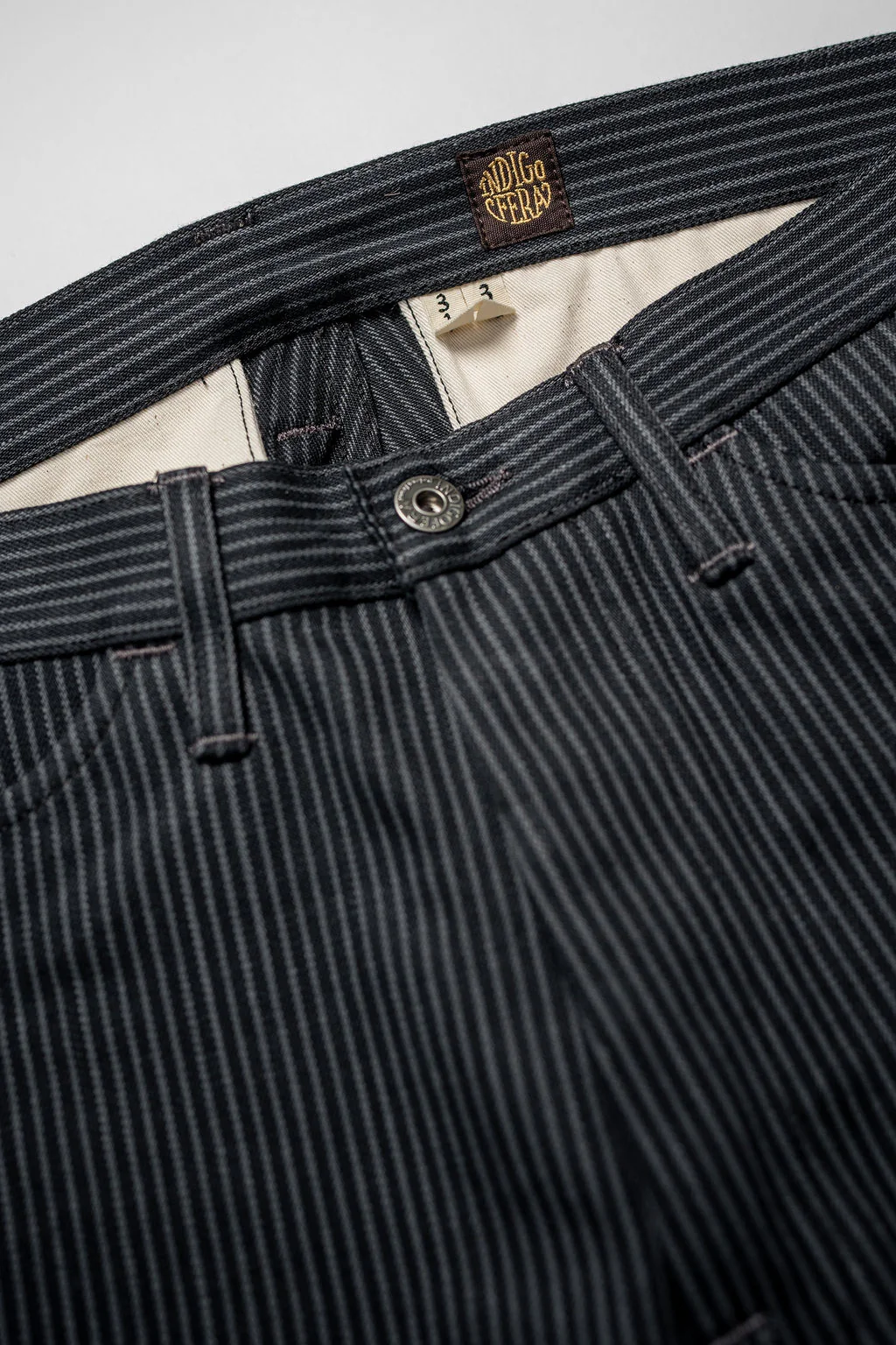 Indigofera Swearengen Pant - Grey/Black Hickory Stripe - Image 5