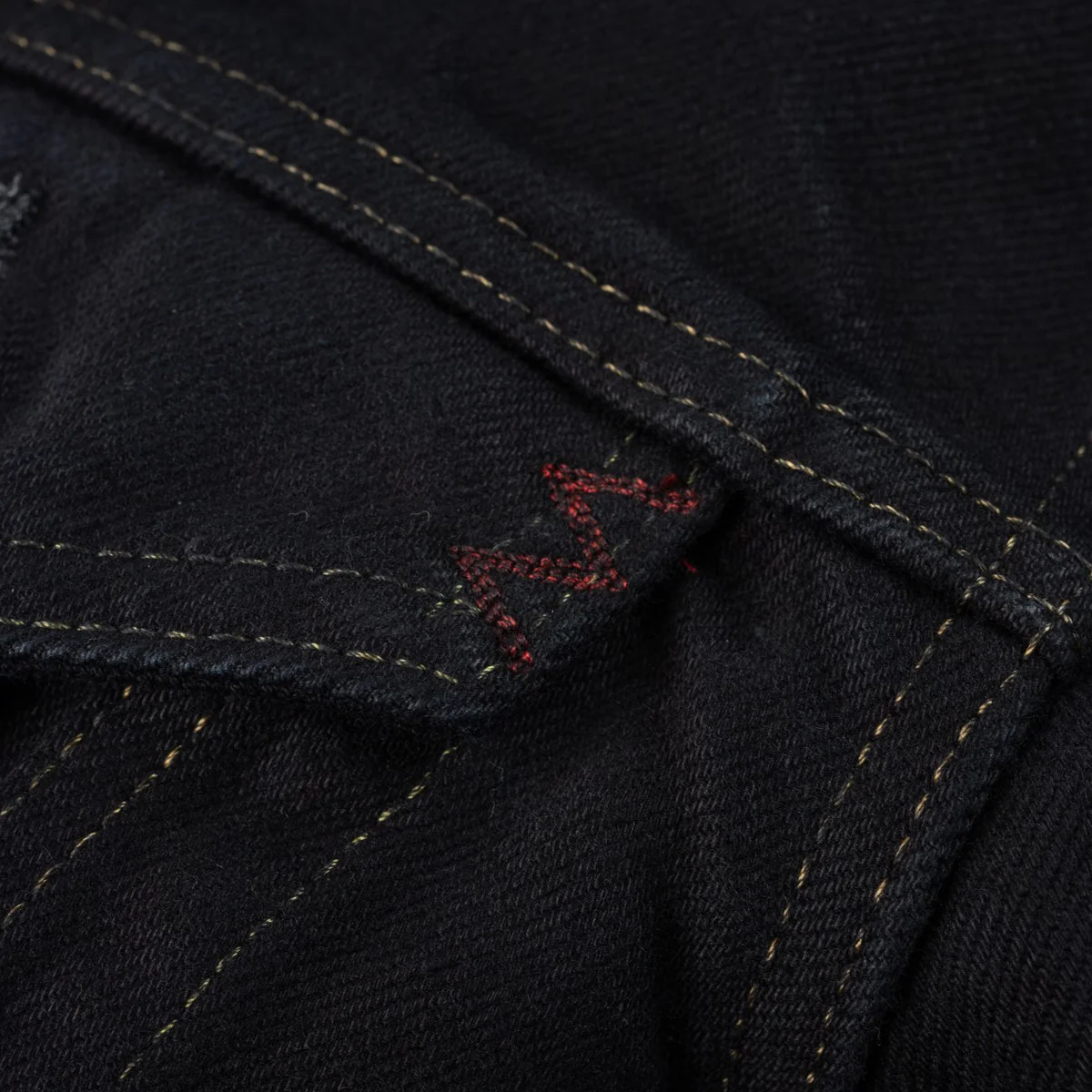 Iron Heart IH-526-142OD 14oz Selvedge Denim Modified Type III Jacket - Indigo Overdyed Black - Image 13
