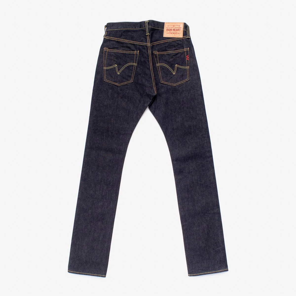 Iron Heart IH-555S-142 14oz Selvedge Denim Super Slim Cut Jeans - Indigo - Image 5
