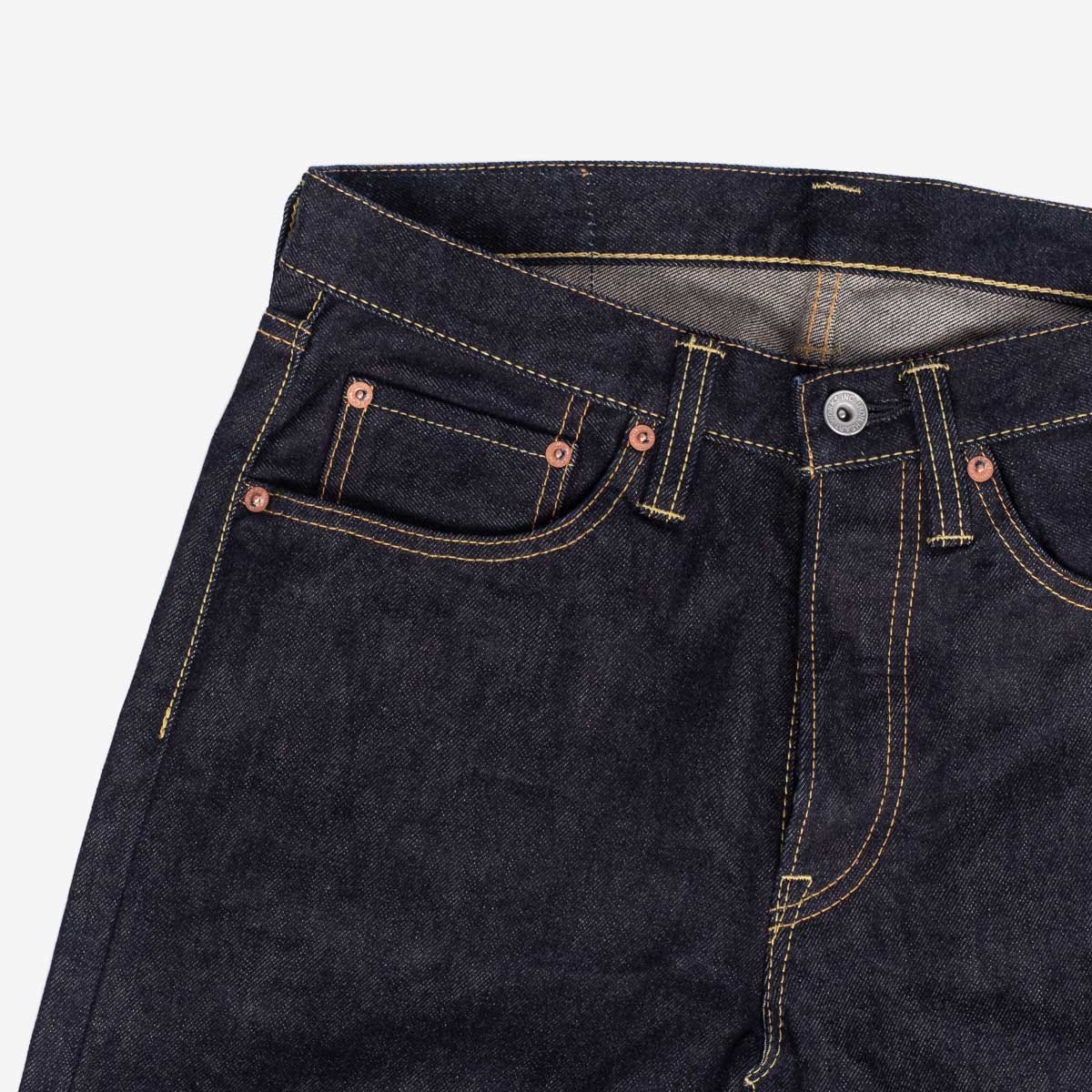 Iron Heart IH-555S-142 14oz Selvedge Denim Super Slim Cut Jeans - Indigo - Image 6