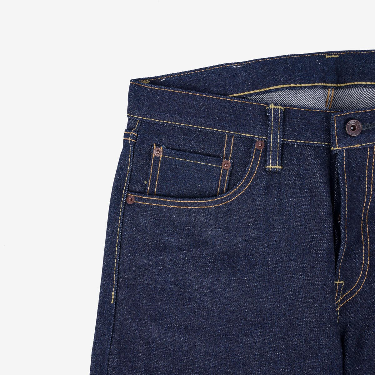 Iron Heart IH-555S-UHR 21/23oz Ultra Heavy Raw Selvedge Denim Super Slim Cut Jeans - Indigo - Image 7