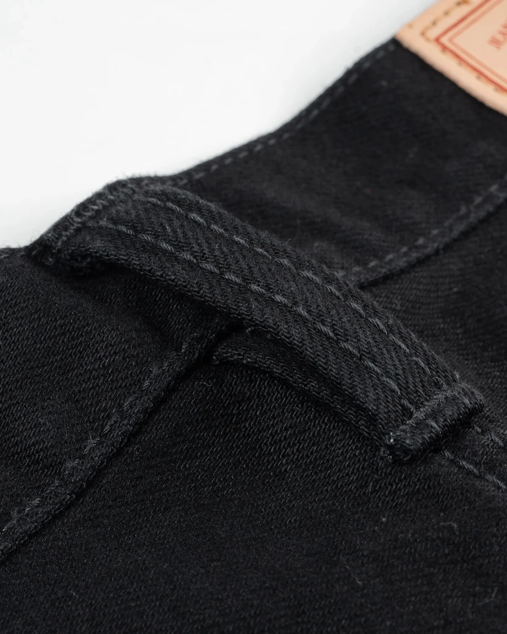 Iron Heart IH-634S-142bb 14oz Selvedge Denim Straight Cut Jeans - Black/Black - Image 12