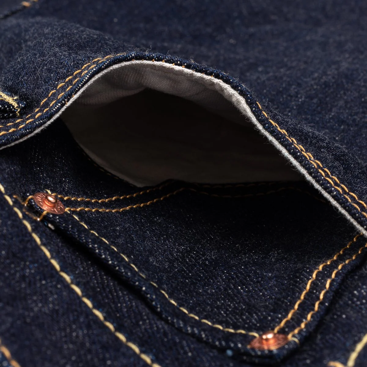 Iron Heart IH-634S-18 18oz Vintage Selvedge Denim Straight Cut Jeans - Indigo - Image 13