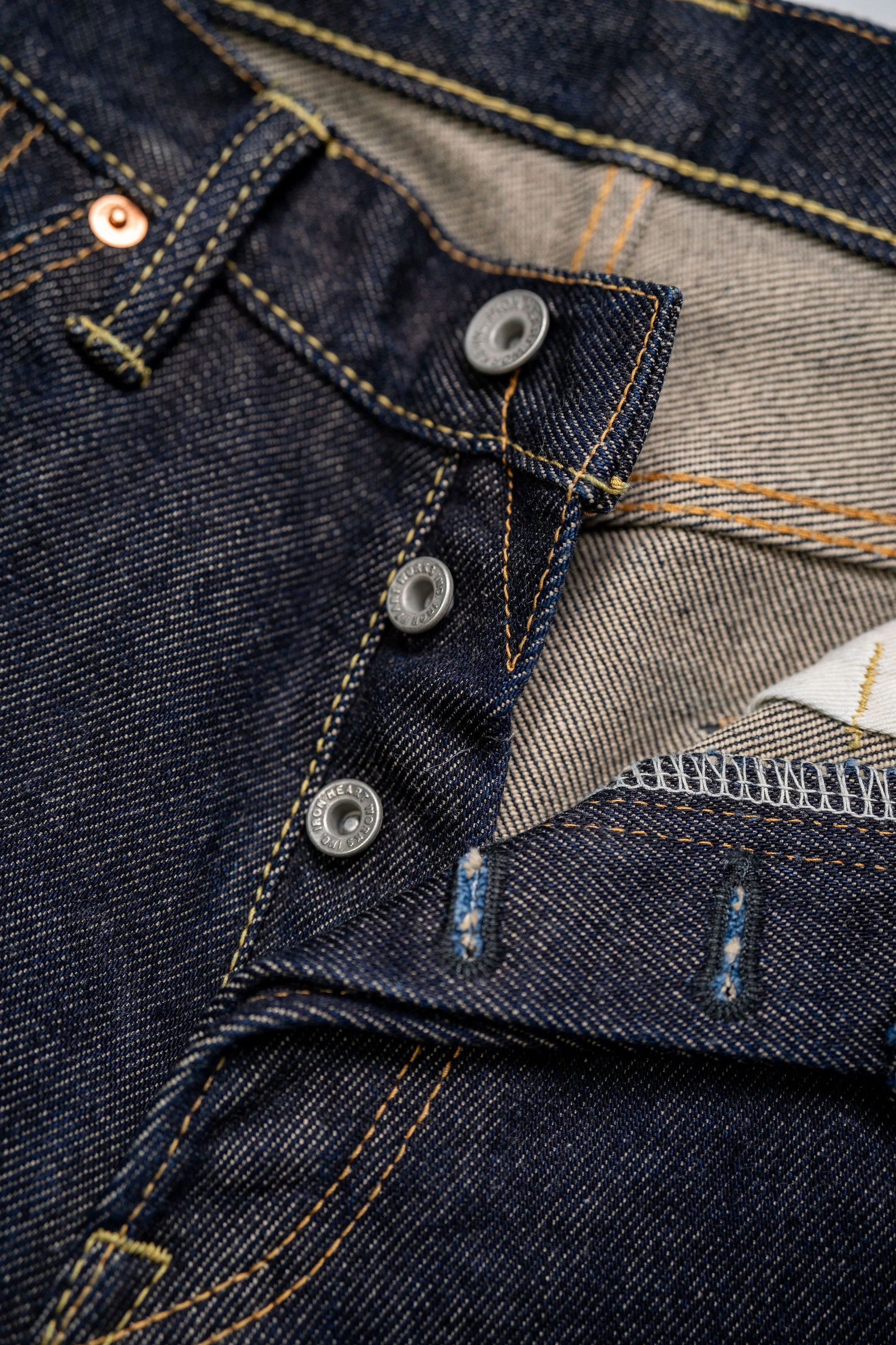 Iron Heart IH-634S Indigo 21 oz. Selvedge Denim - Straight Cut - Image 6