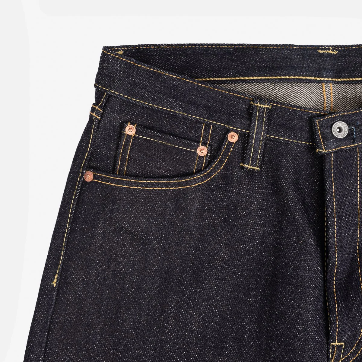 Iron Heart IH-888-XHS 25oz Selvedge Denim Medium/High Rise Tapered Cut Jeans - Indigo - Image 6