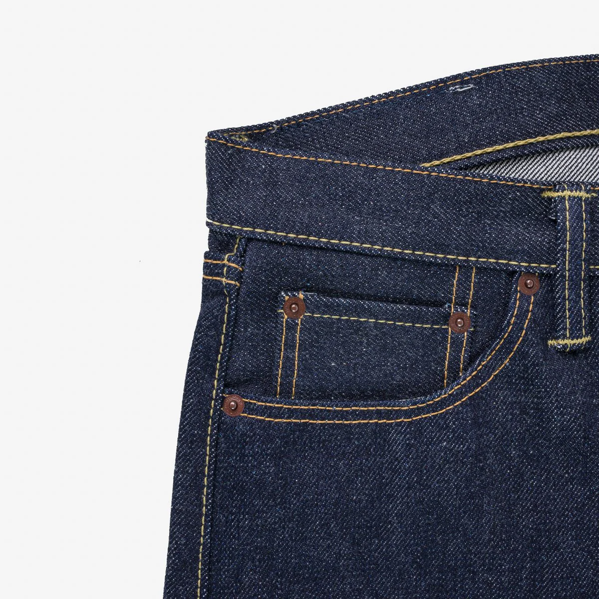 Iron Heart IH-888S-UHR 21/23oz Ultra Heavy Raw Selvedge Denim Medium/High Rise Tapered Cut Jeans - Indigo - Image 7