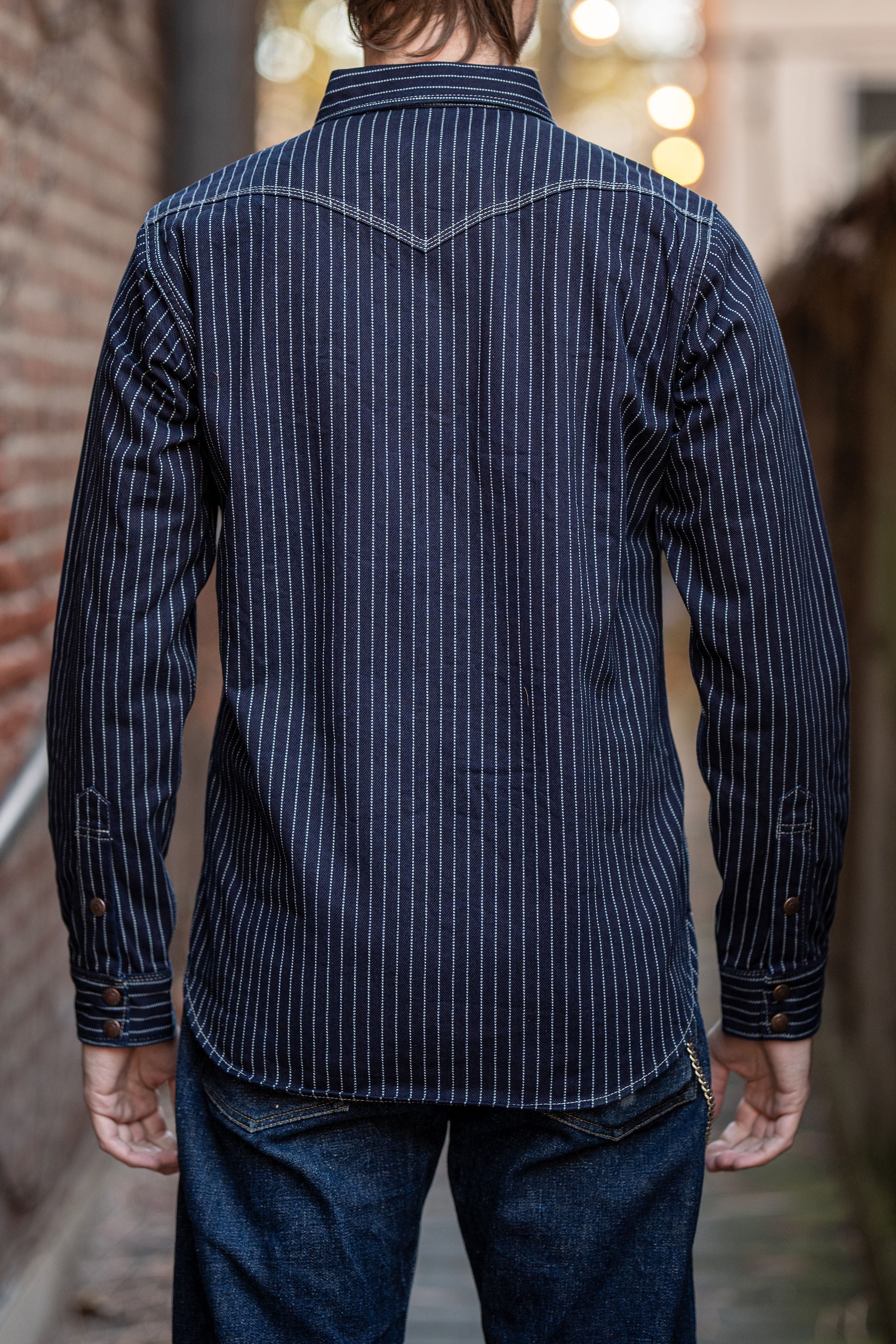 Iron Heart IHSH-227-IND 12oz Wabash CPO Shirt - Indigo - Image 3