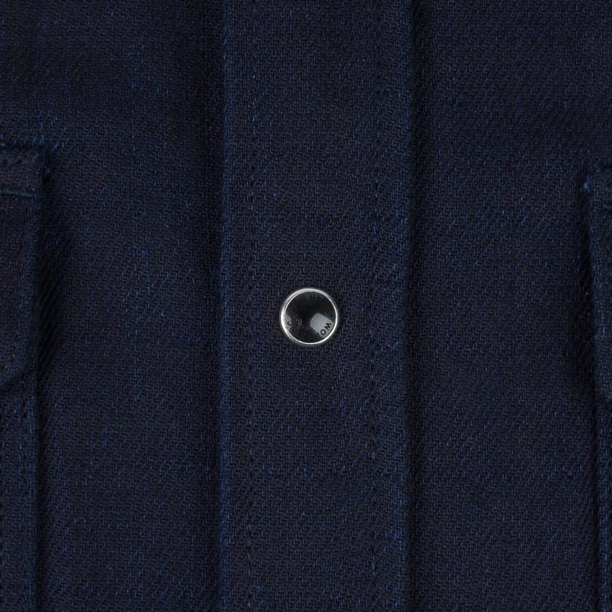 Iron Heart IHSH-368-IND 14oz Double Cloth Western Shirt - Indigo - Image 9