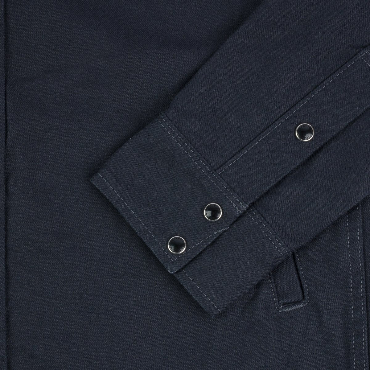 Iron Heart IHSH-381-BLK 9oz Military Serge CPO Shirt  - Black - Image 10