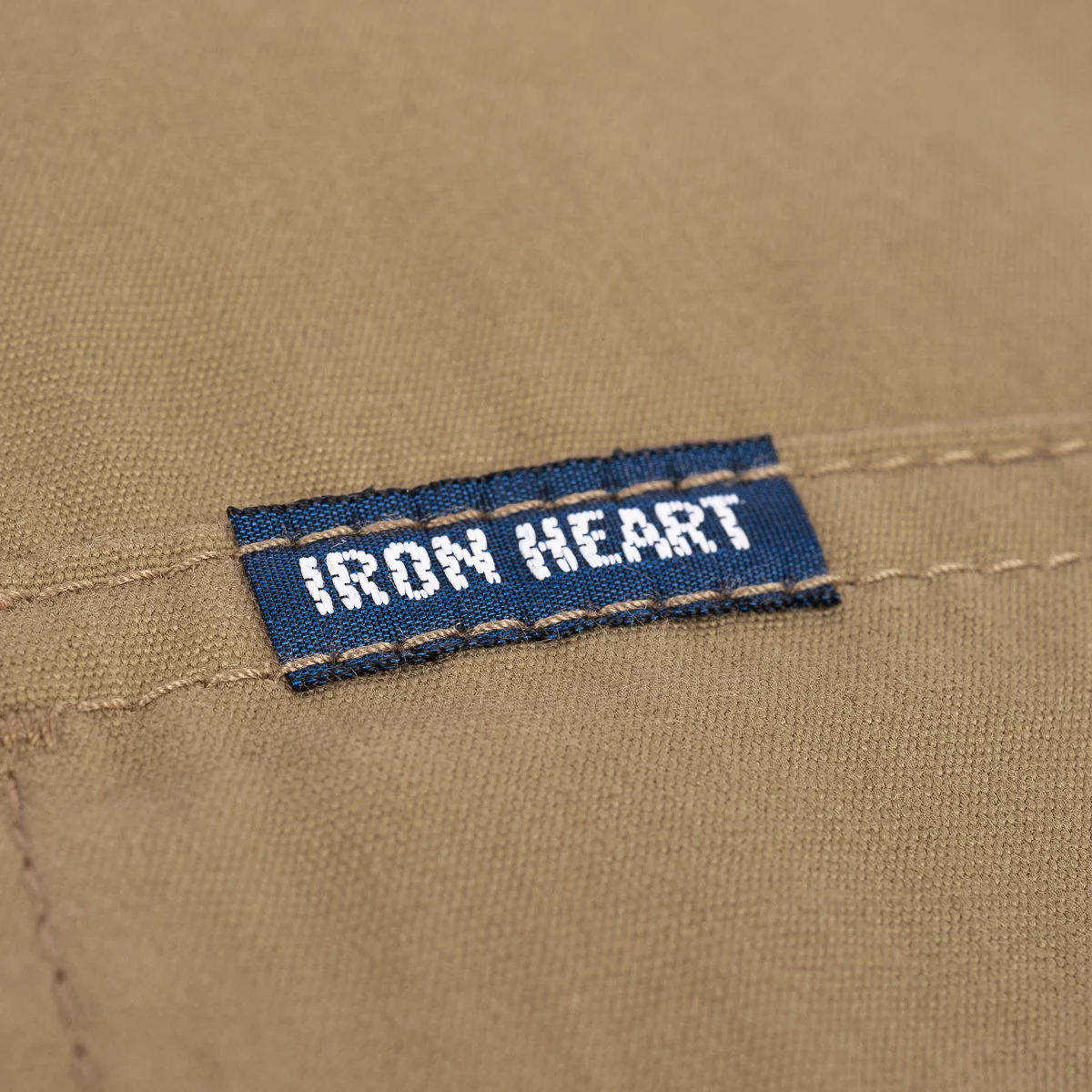 Iron Heart IHSH-394-KHA 7oz Fatigue Cloth Western Shirt - Khaki - Image 9