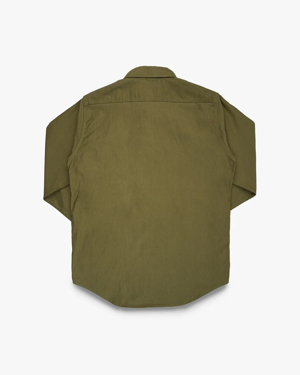 Iron Heart IHSH-425-OLV 8oz Military Whipcord CPO Shirt - Olive - Image 5