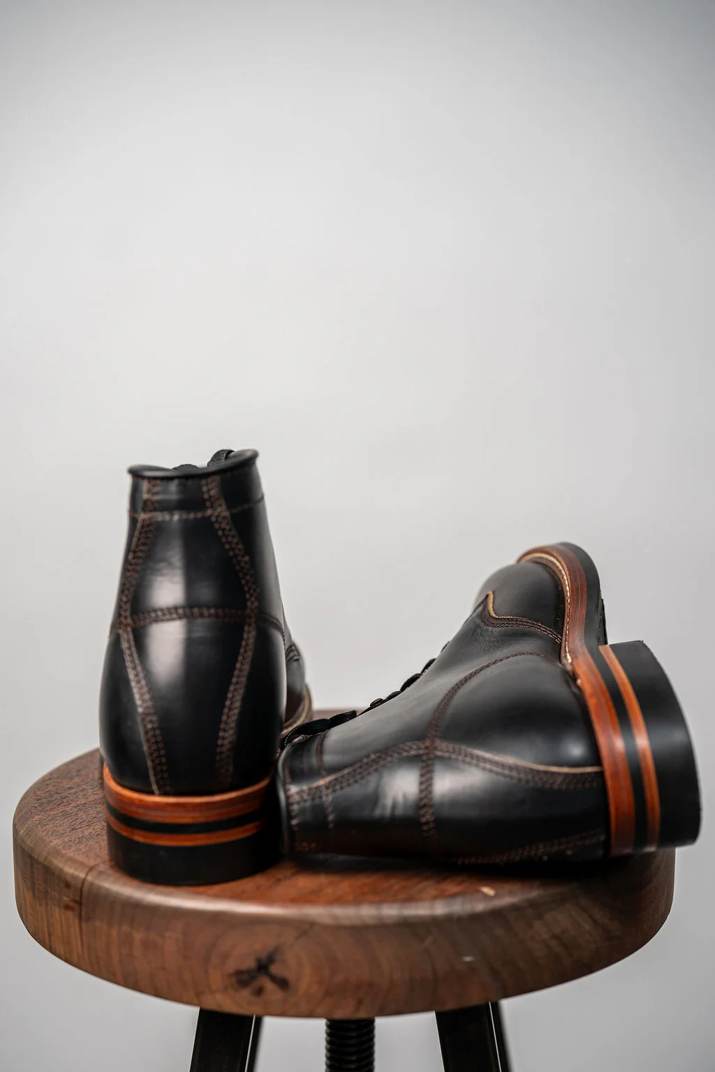 John Lofgren El Capitan Boots - Horween Leather Black Chromexcel - Image 5
