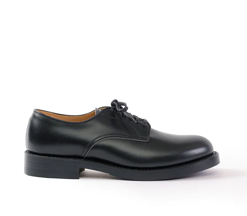 John Lofgren USN Low Quarter Shoes - French Calfskin Black - Image 2