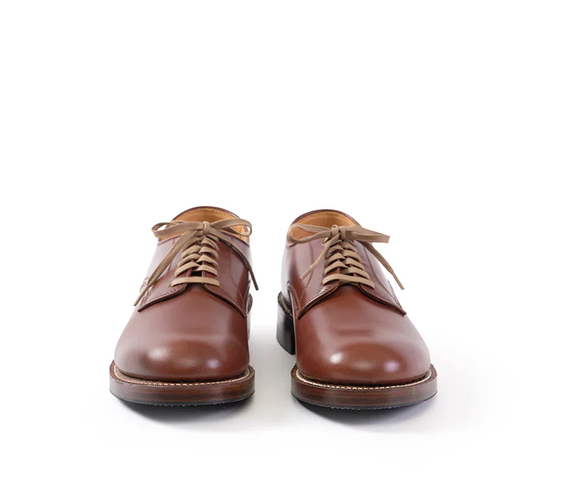 John Lofgren USN Low Quarter Shoes - French Calfskin Russet Brown - Image 2