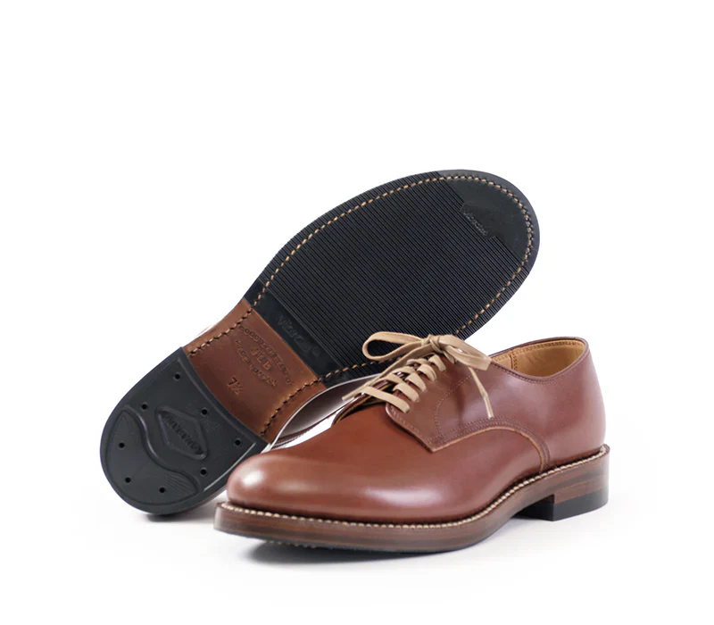 John Lofgren USN Low Quarter Shoes - French Calfskin Russet Brown - Image 5