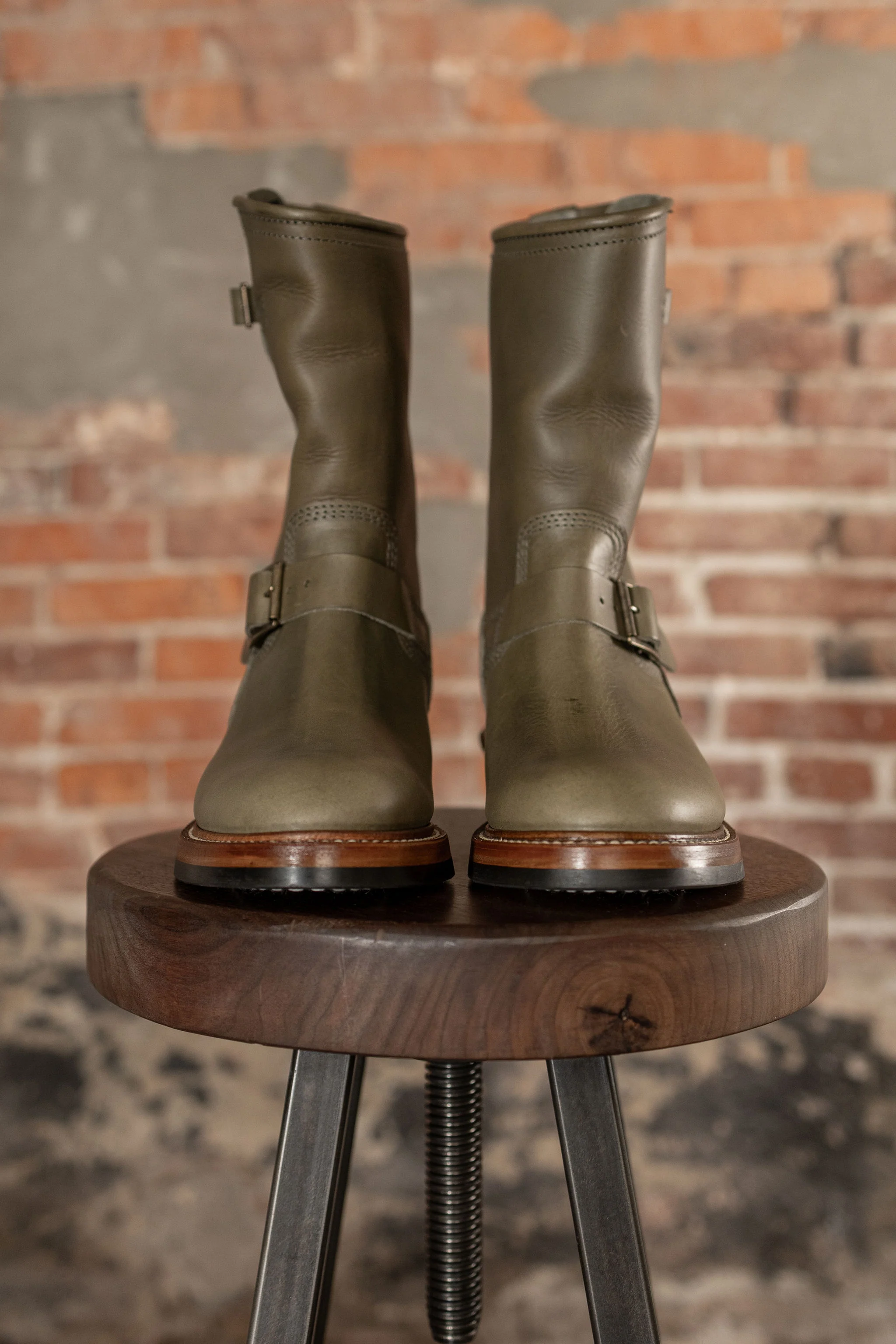John Lofgren Wabash Engineer Boots - Badalassi Carlo Grigio - Image 2