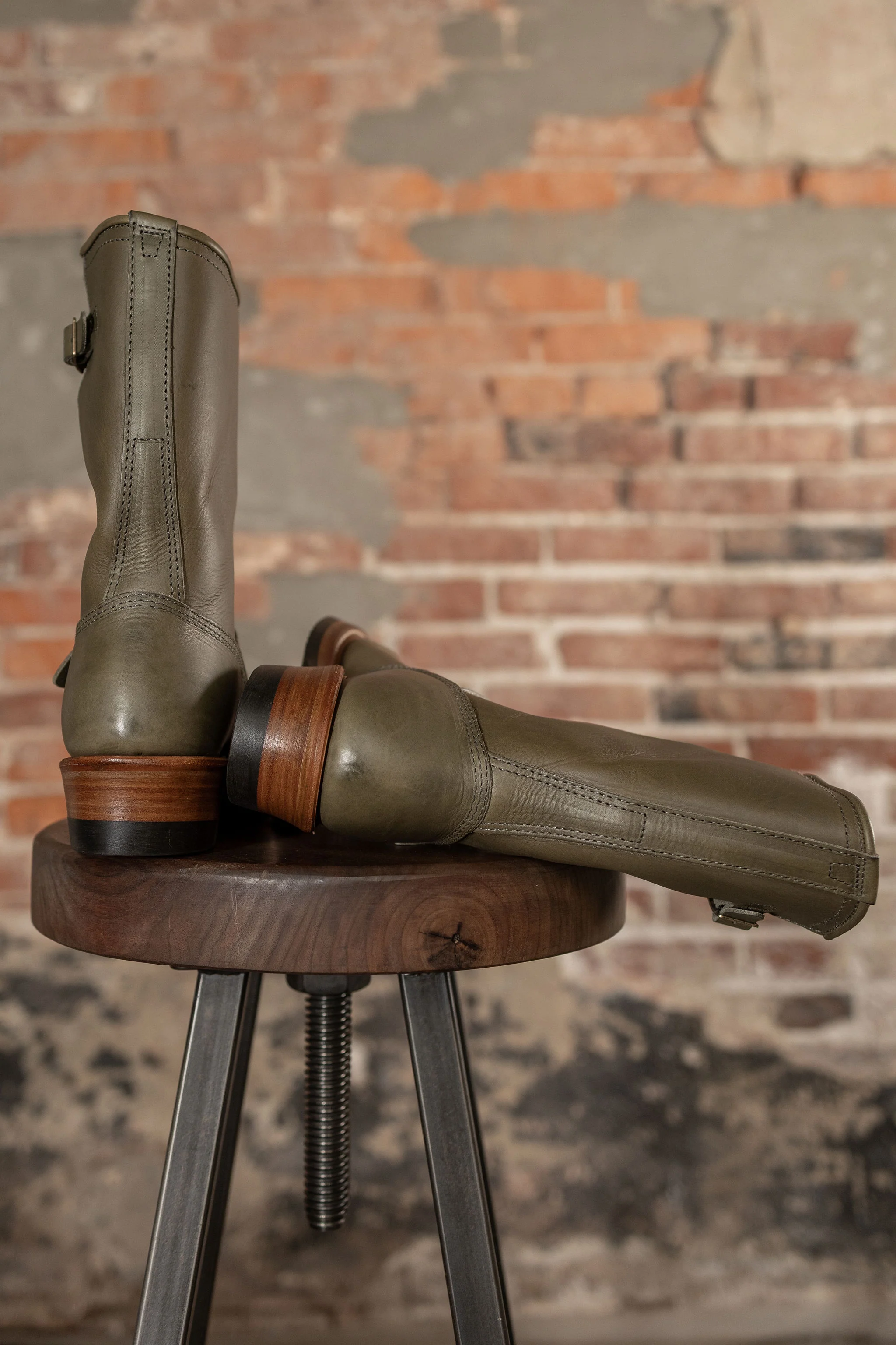 John Lofgren Wabash Engineer Boots - Badalassi Carlo Grigio - Image 4
