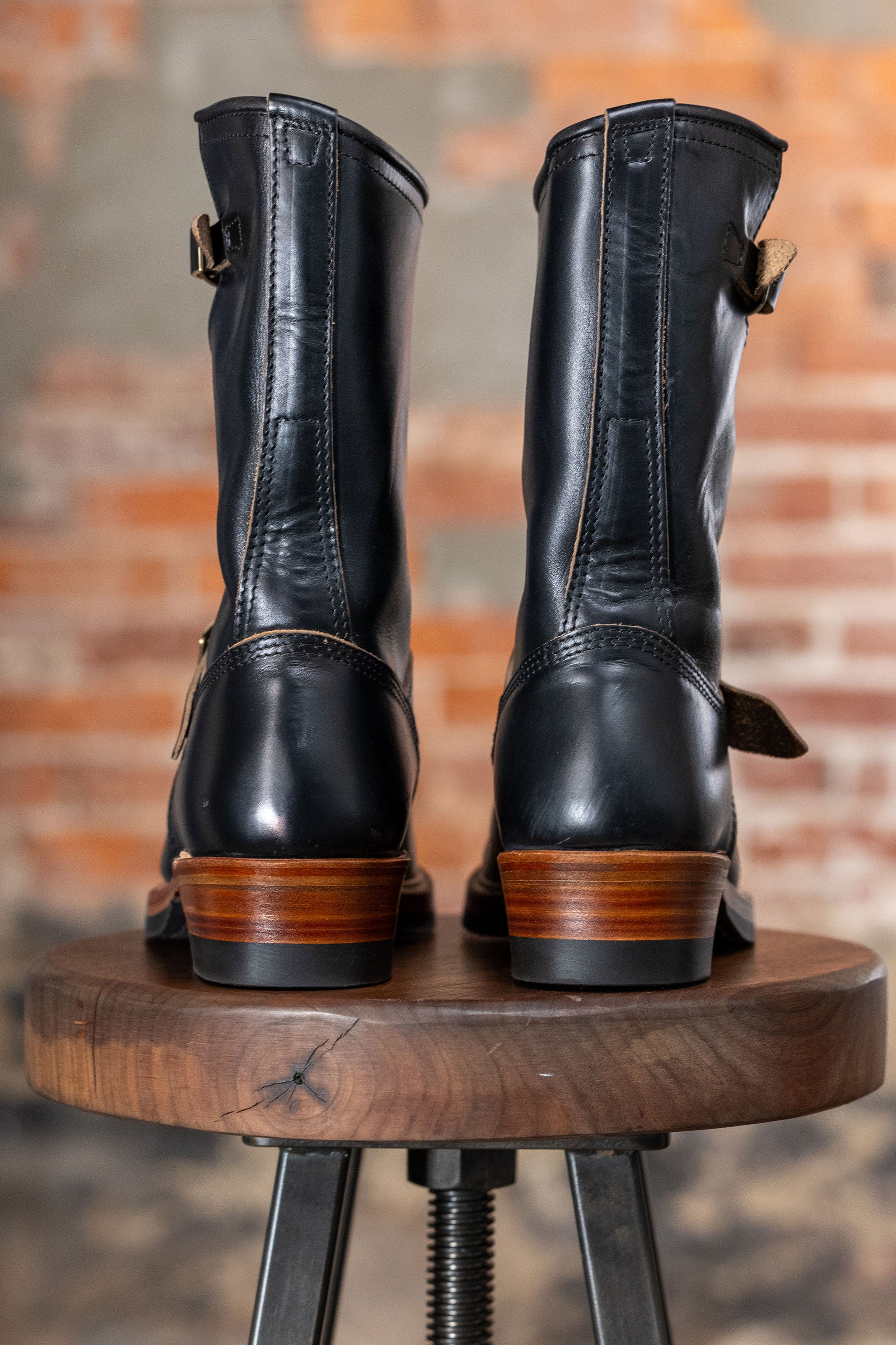 John Lofgren Wabash Engineer Boots - Horween CXL Black - Image 3
