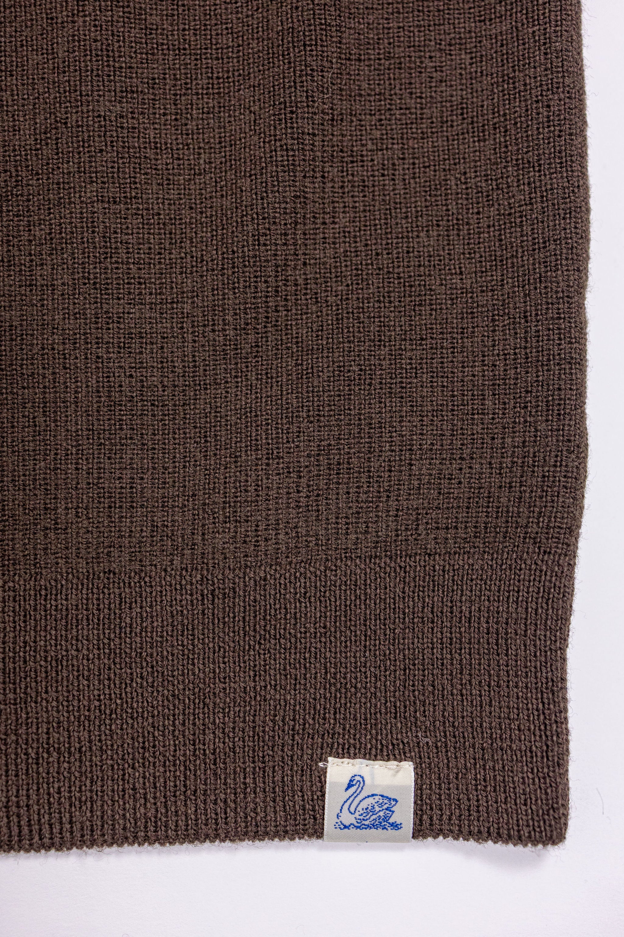 Merz b. Schwanen MWCC01 Pullover Merino Ribbed Structure - Coffee - Image 8