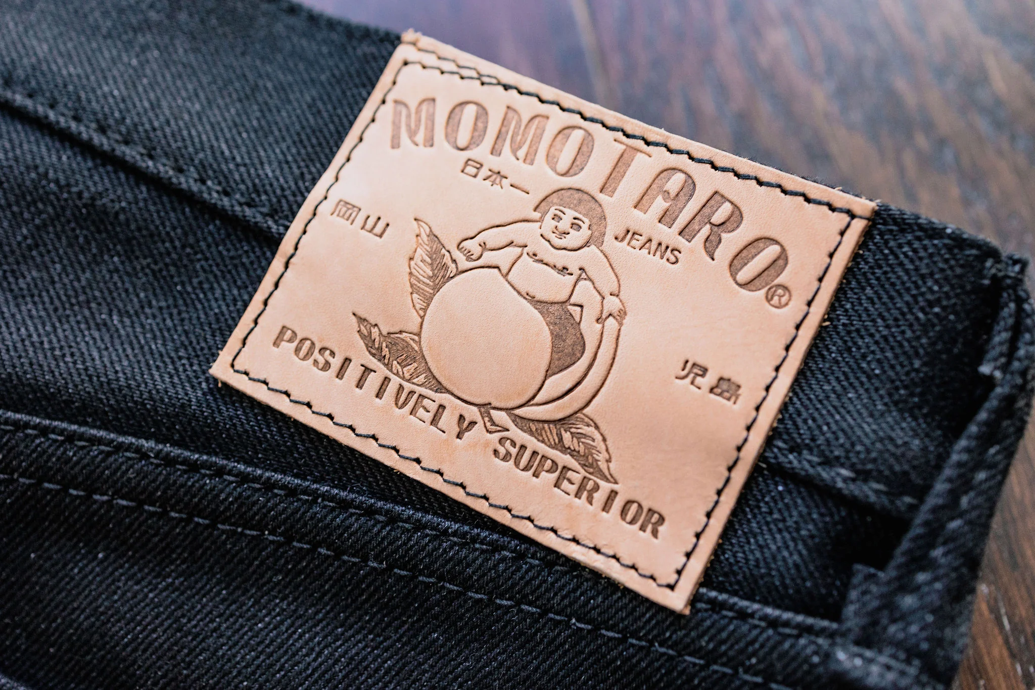 Momotaro 0306-B Tight Tapered 15.7oz Zimbabwe - Black - Image 15