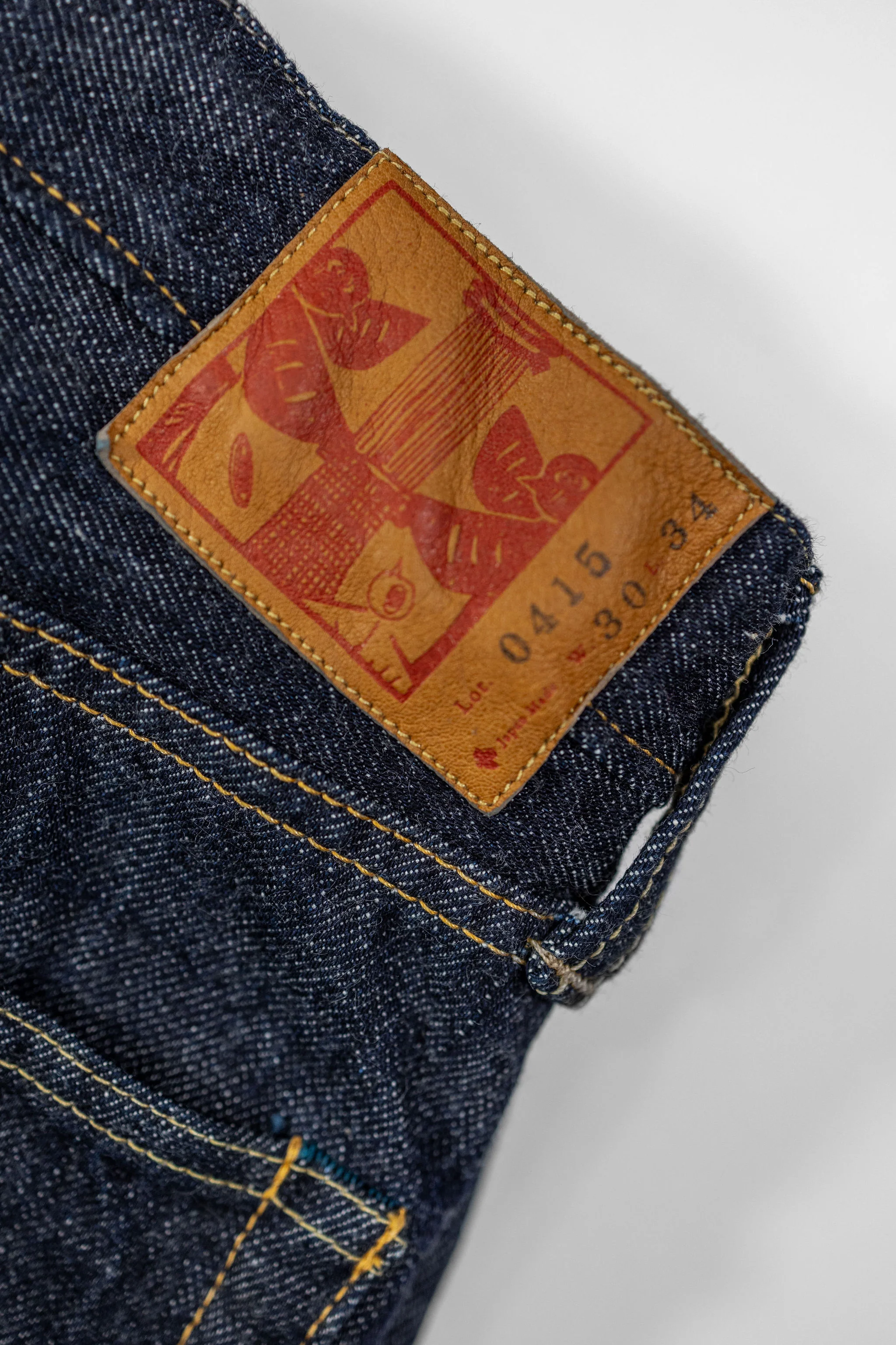 Omoto Denim 0415 13.5oz Denim Straight Fit - Indigo One-Washed - Image 11