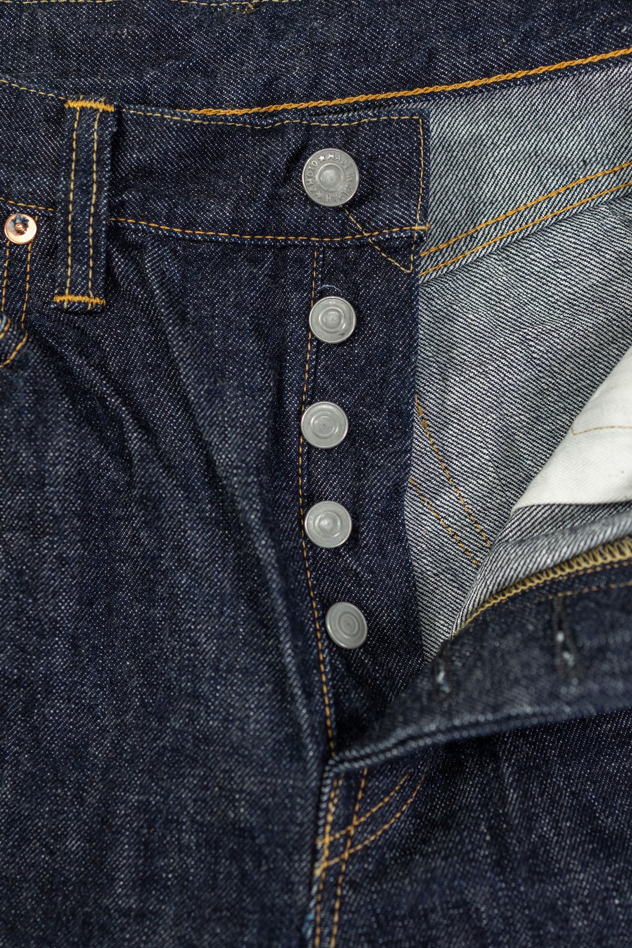 Omoto Denim 0615 13.5oz Denim Relaxed Fit - Indigo One-Washed - Image 6