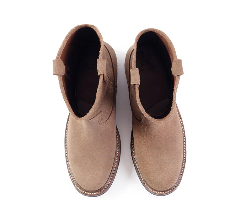 (Pre-Order SS26) John Lofgren Duke Roper Boots - Horween CXL Natural Roughout - Image 6