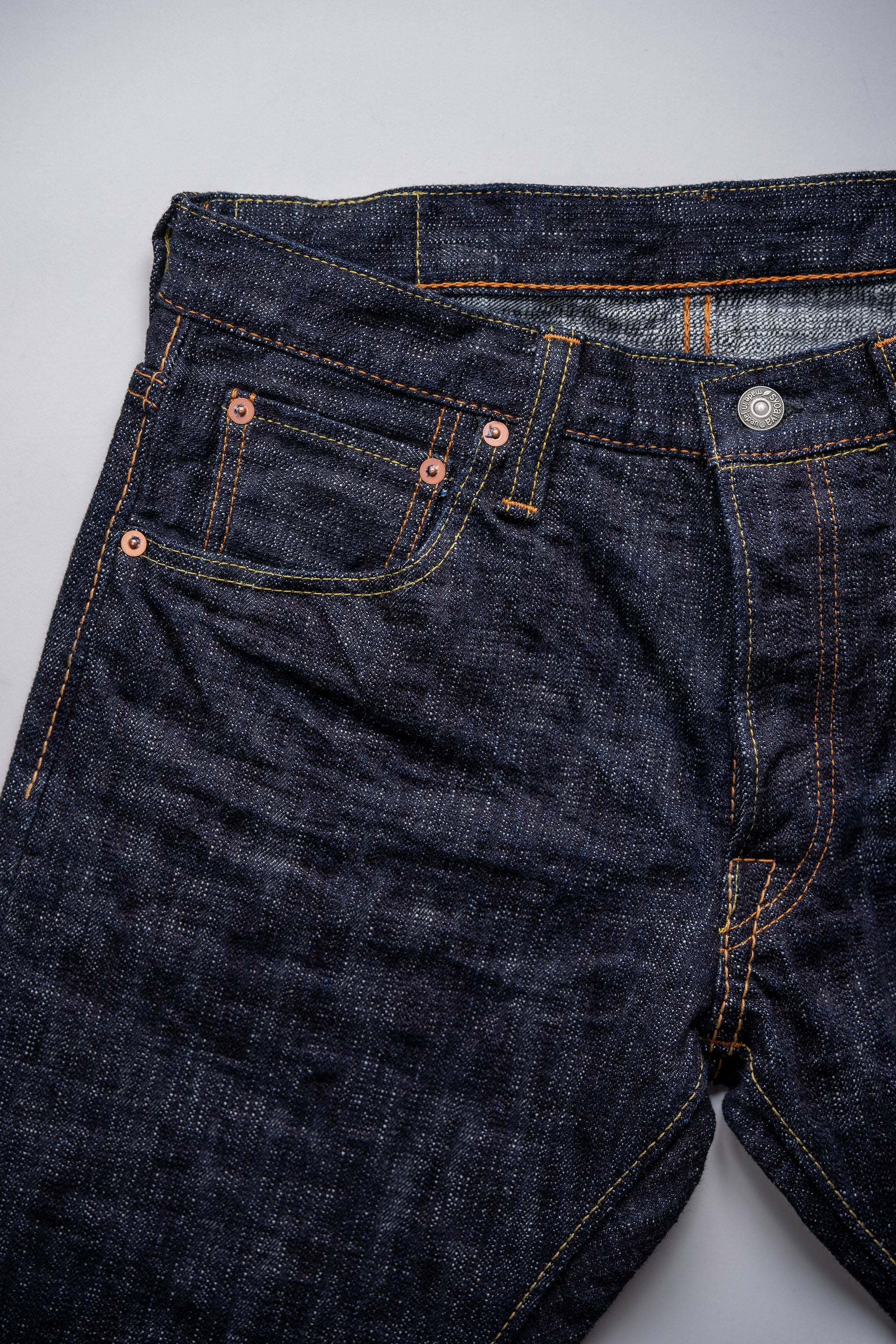 Pure Blue Japan WSB-013 Slim Taper - 16oz Slub Denim - Image 6