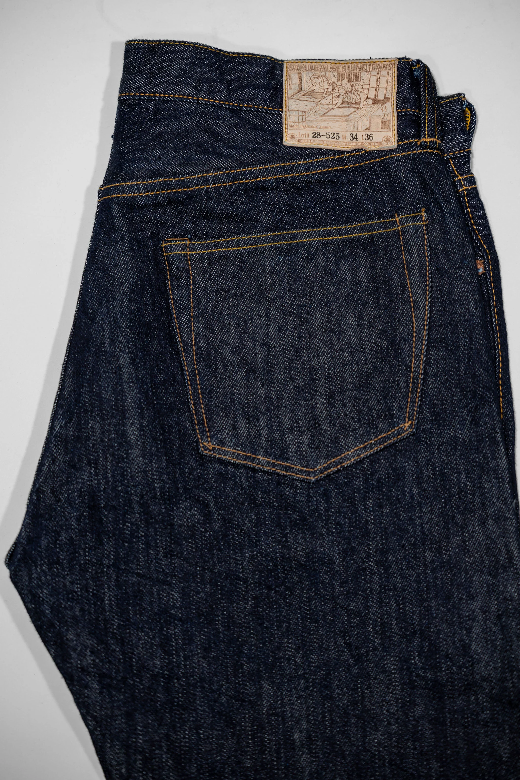 Samurai S0710XX-WASHI Slim Straight Model - 15oz Washi Selvedge Denim - Image 11