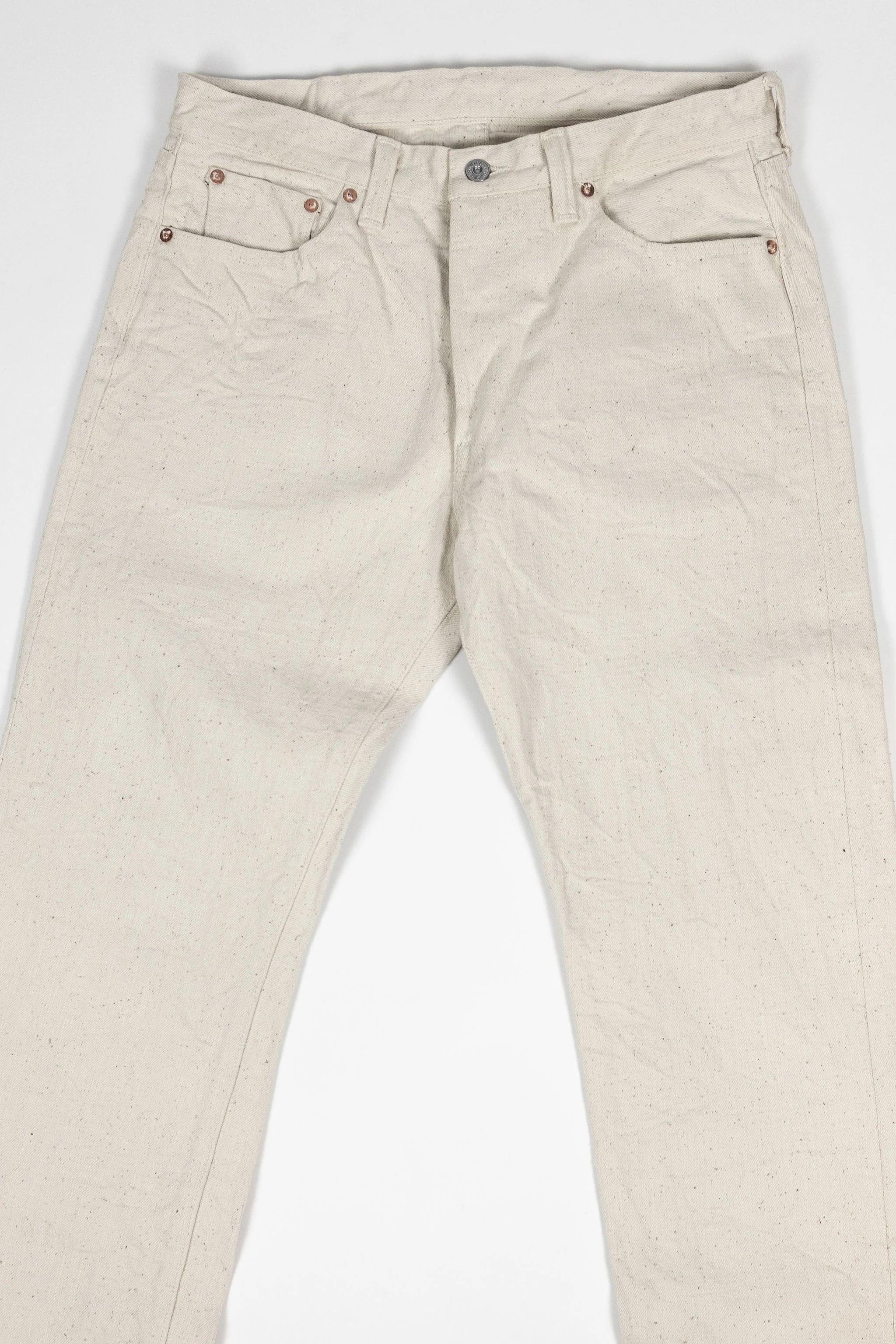 Samurai S710SC-KI Slim Straight - 18oz Japanese Cotton Made Ecru Jeans - Image 4