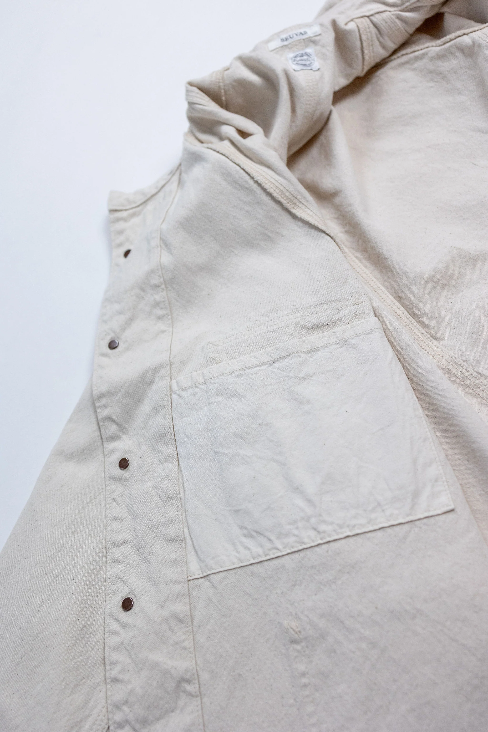 Seuvas 10oz Canvas Raglan Coverall - Natural - Image 15