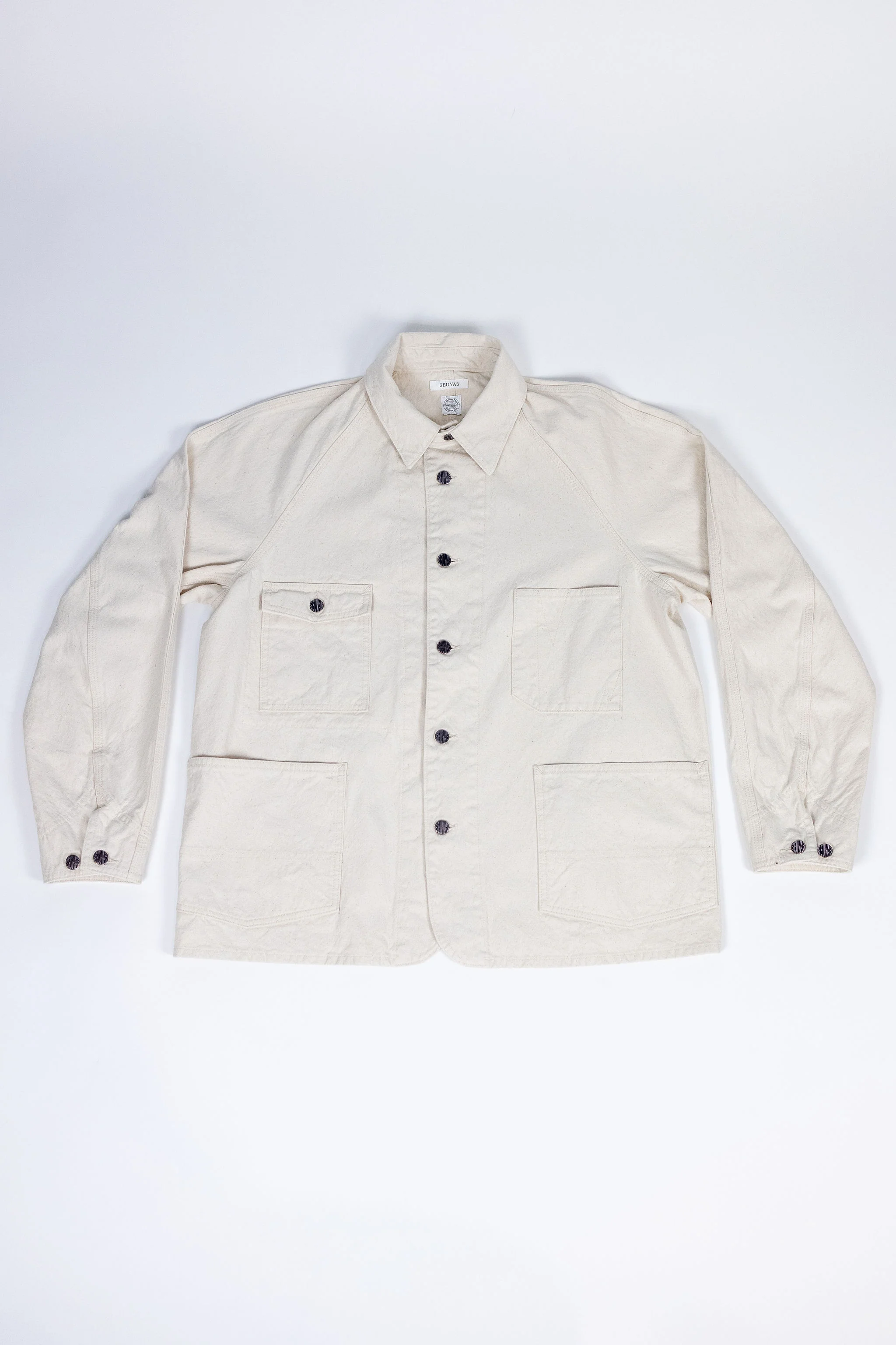 Seuvas 10oz Canvas Raglan Coverall - Natural - Image 4