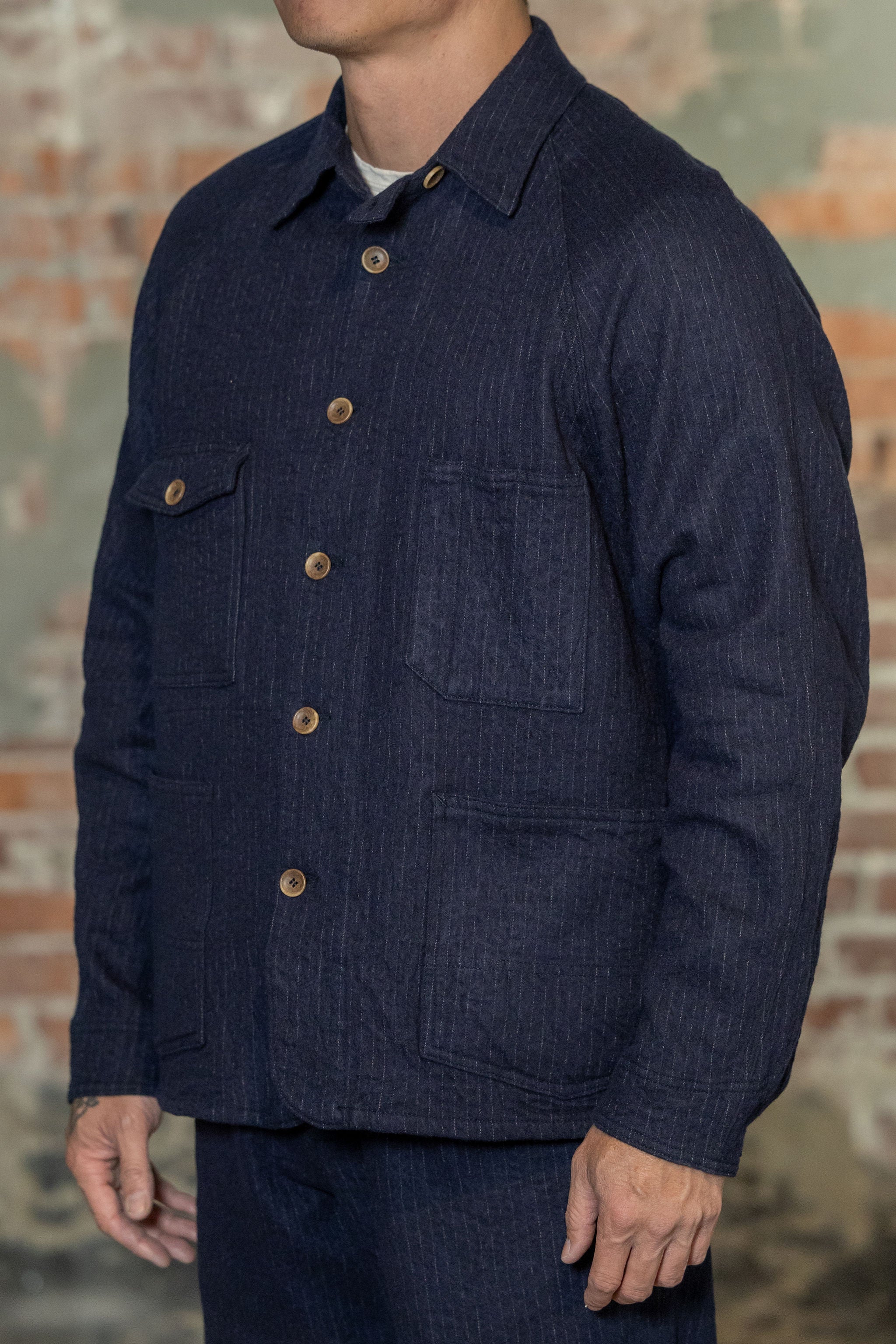 Seuvas C/W Raglan Coverall - Navy - Image 2
