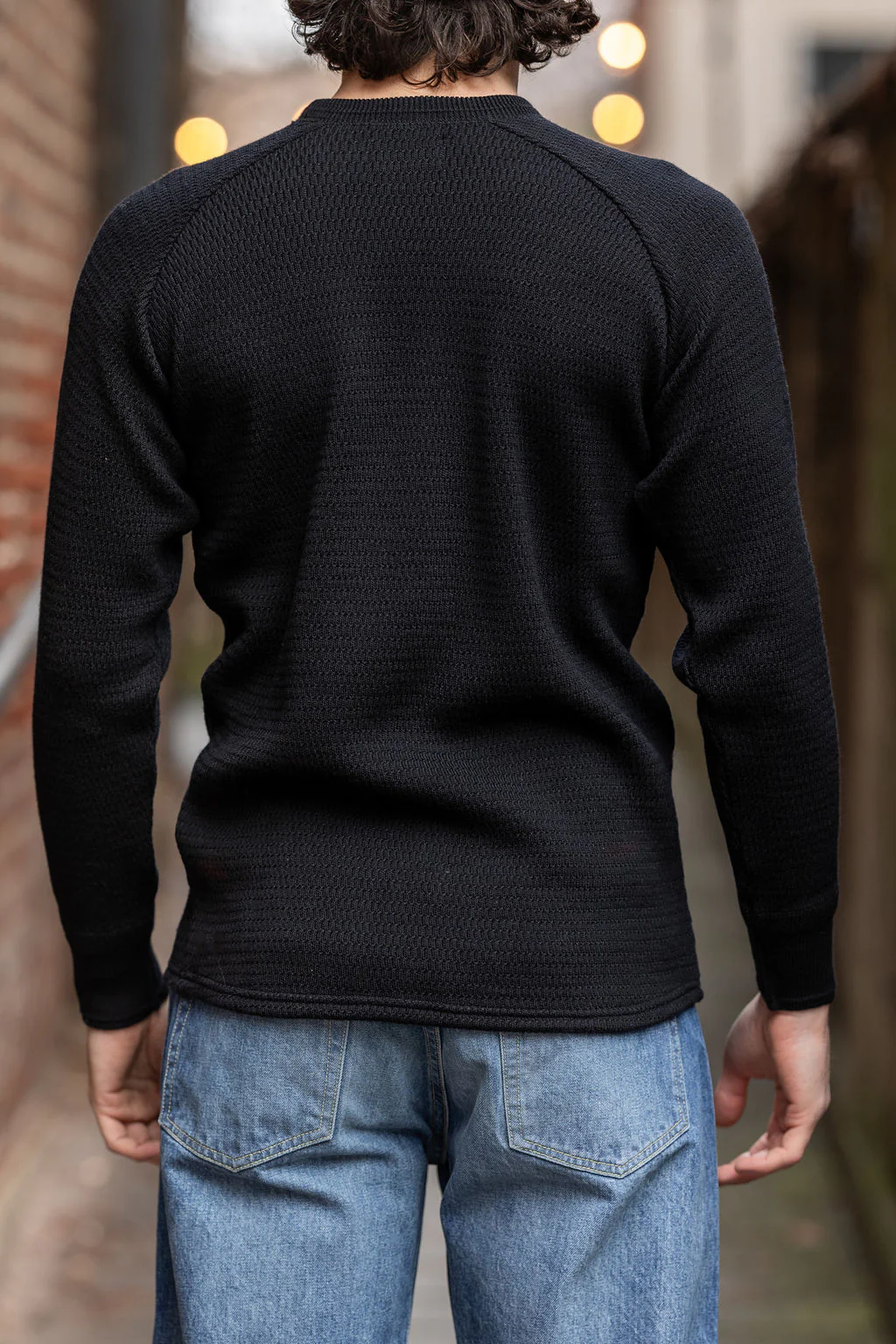 Stevenson Overall Co. Merino Wool Thermal Long Sleeve - Black - Image 2