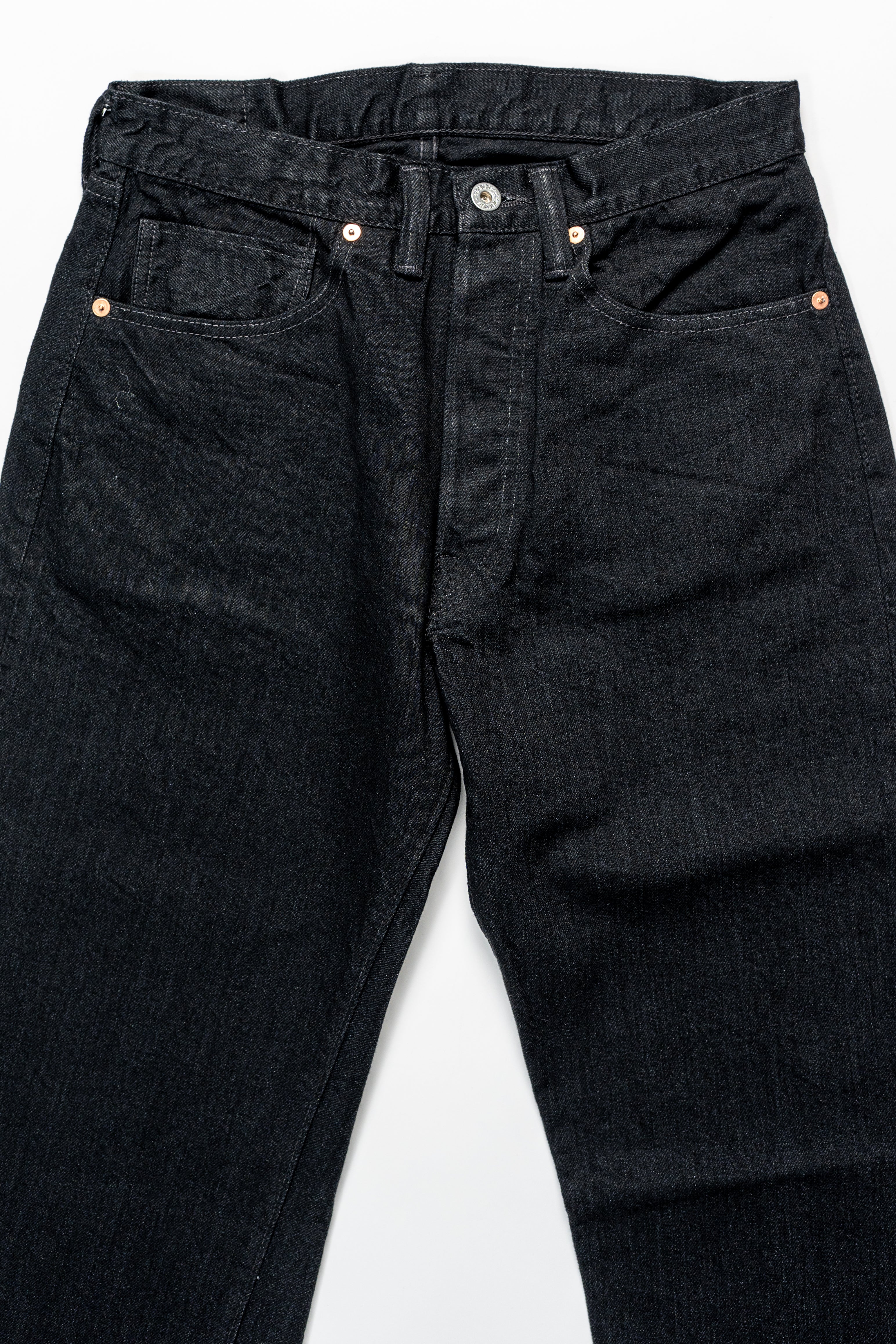 TCB Jeans Late S40's Jeans BK - 14oz Black Denim One Wash - Image 4