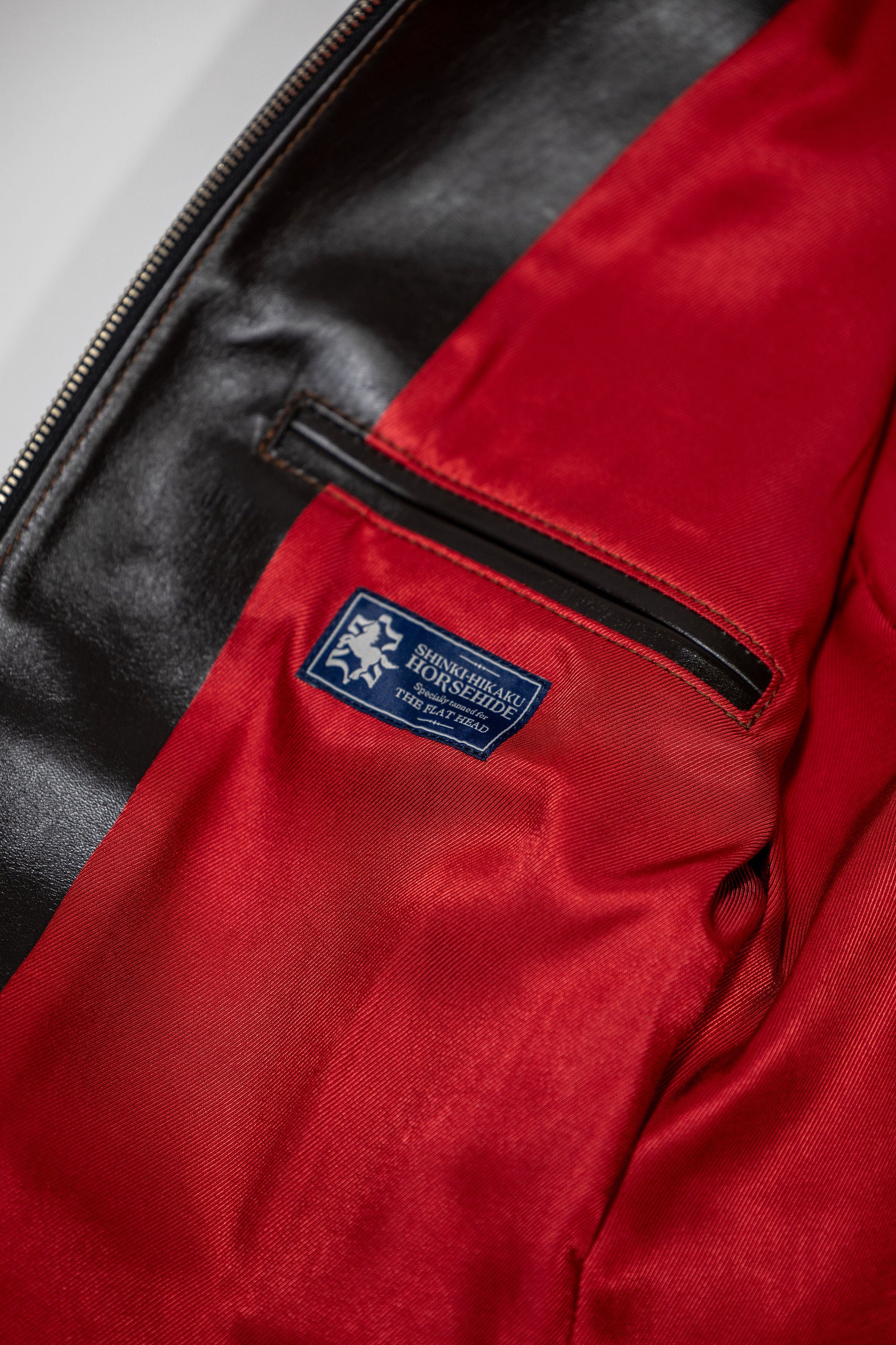 The Flat Head FN-LJ-HS004 Horsehide Quilting Single Riders Jacket - Image 14