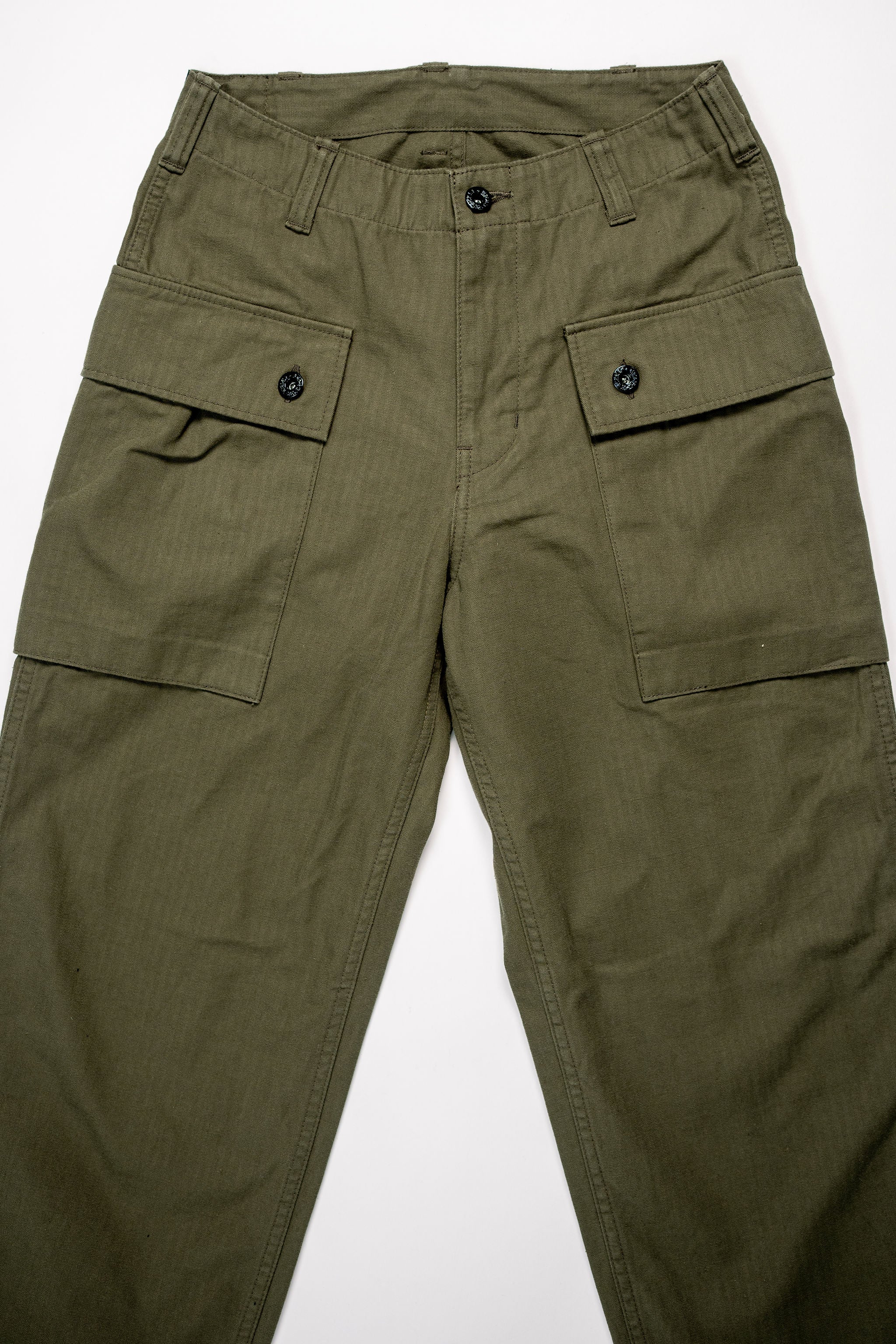 The Flat Head FN-PA-C012 Monkey Pants - Olive - Image 4