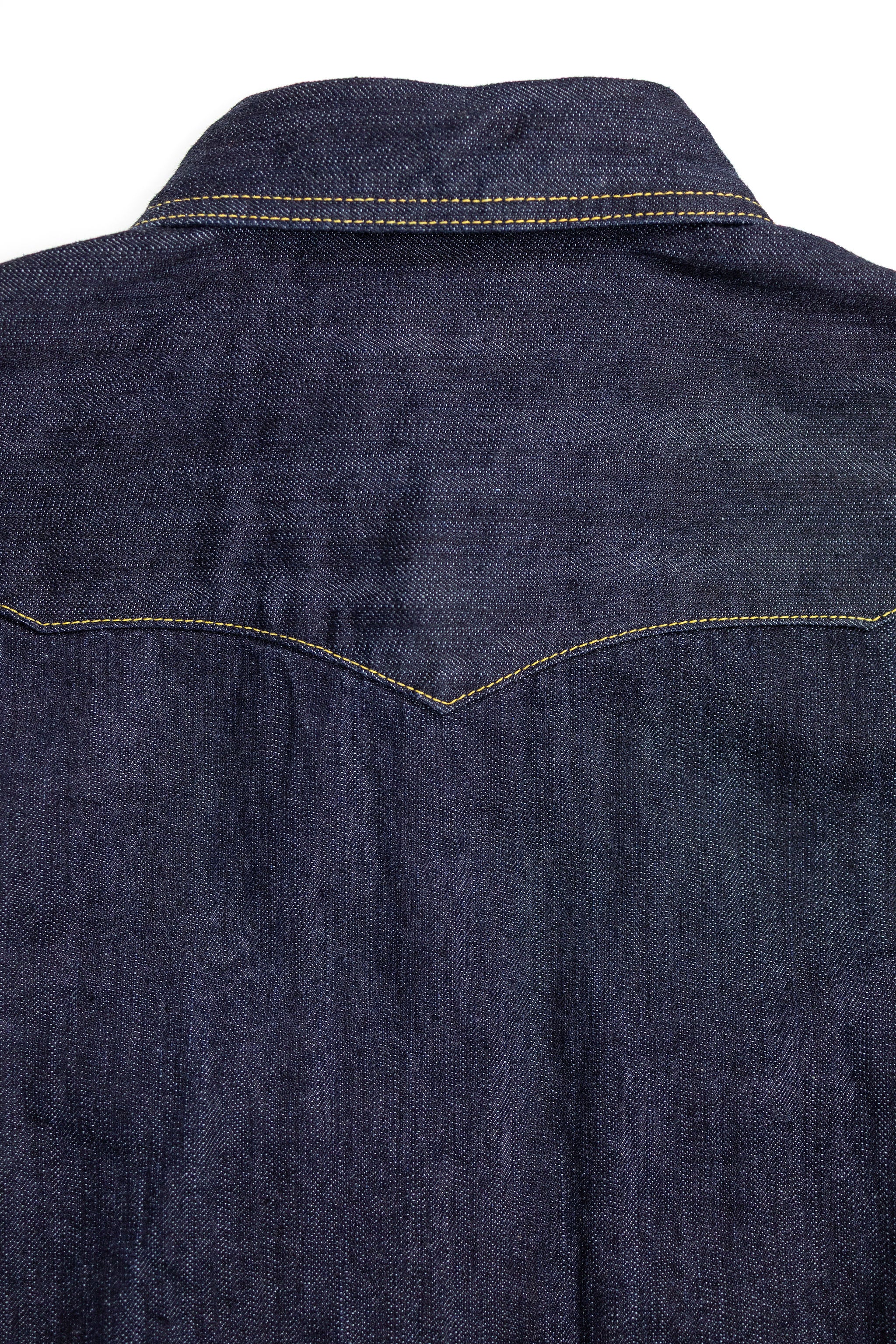 The Flat Head FN-SDW-001L Denim Western Shirt - 10oz Selvedge Denim - Image 11