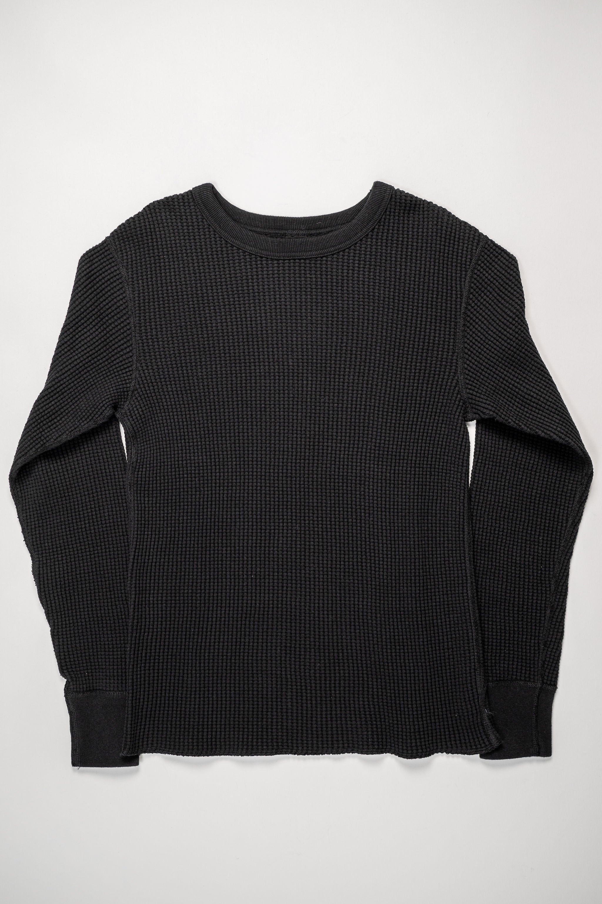 UES Big Waffle T-Shirt - Black - Image 3