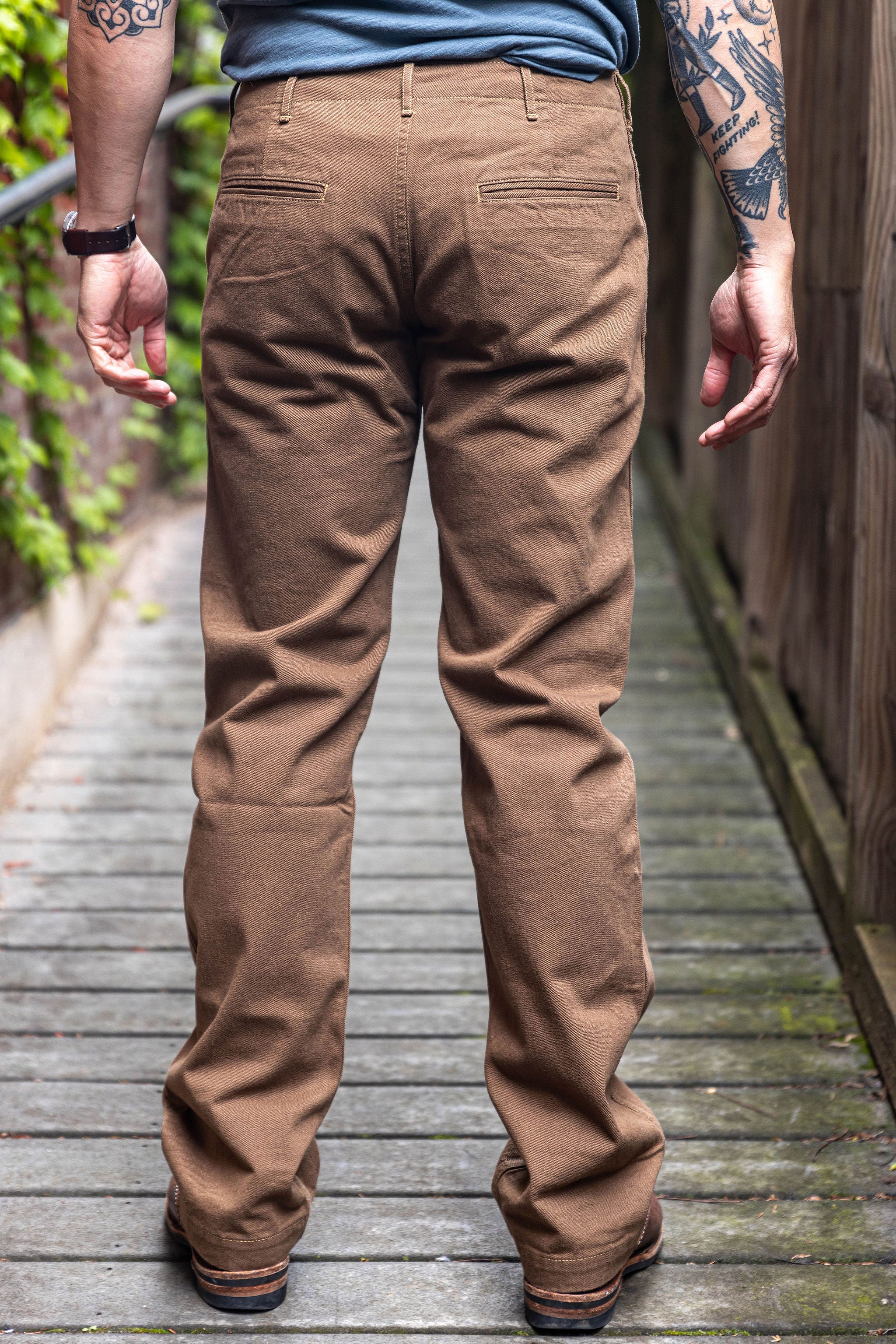 UES C408 - Regular Chinos - Olive - Image 3