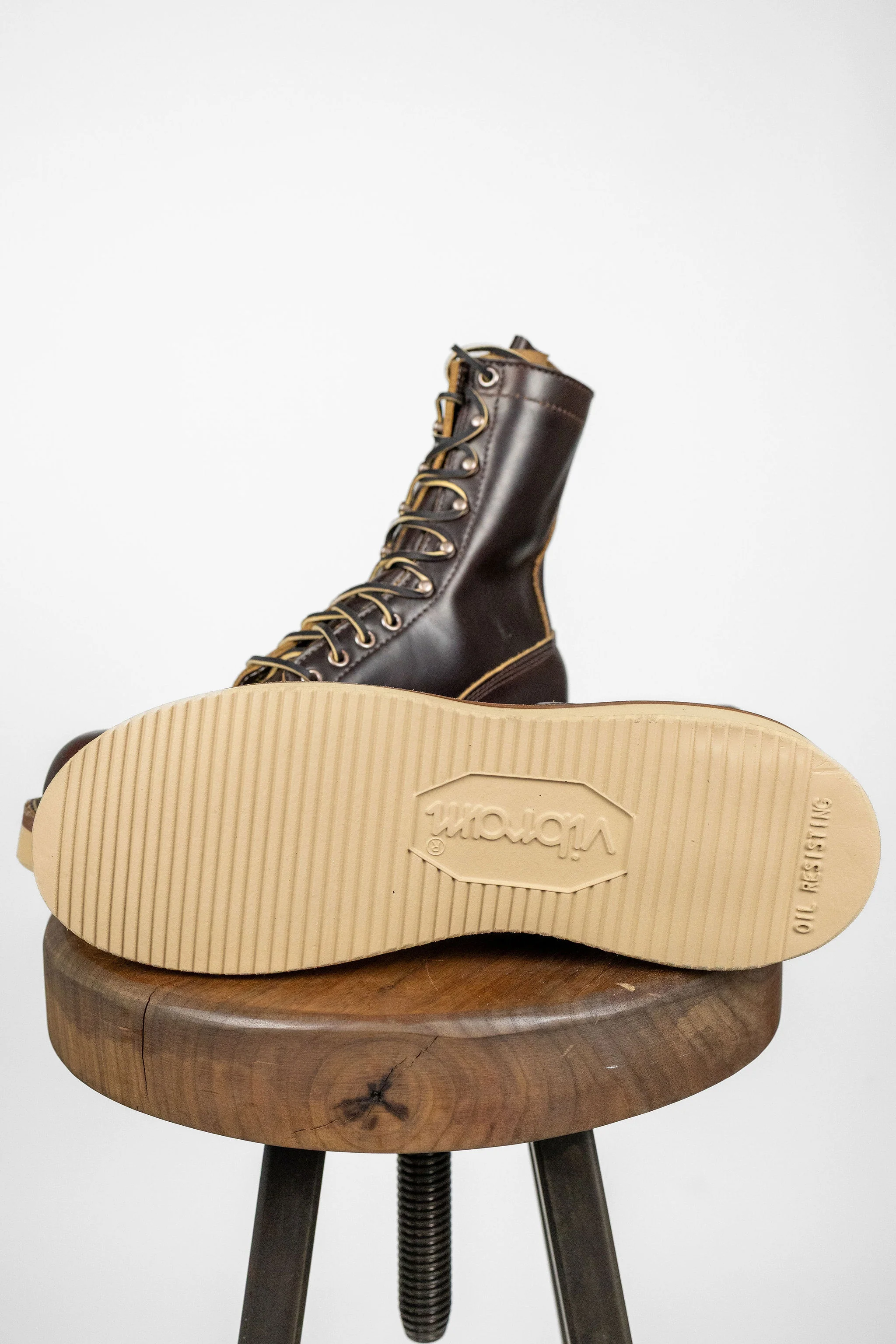 White's Boots x Franklin & Poe Broad Street Bully Boot - 8" Brown Double Shot - Image 5