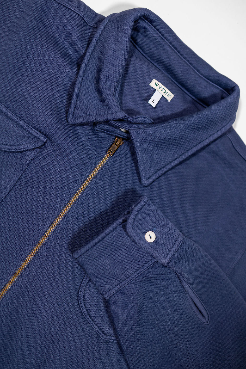 Wythe Half Zip Sweatshirt - Faded Navy - Image 7