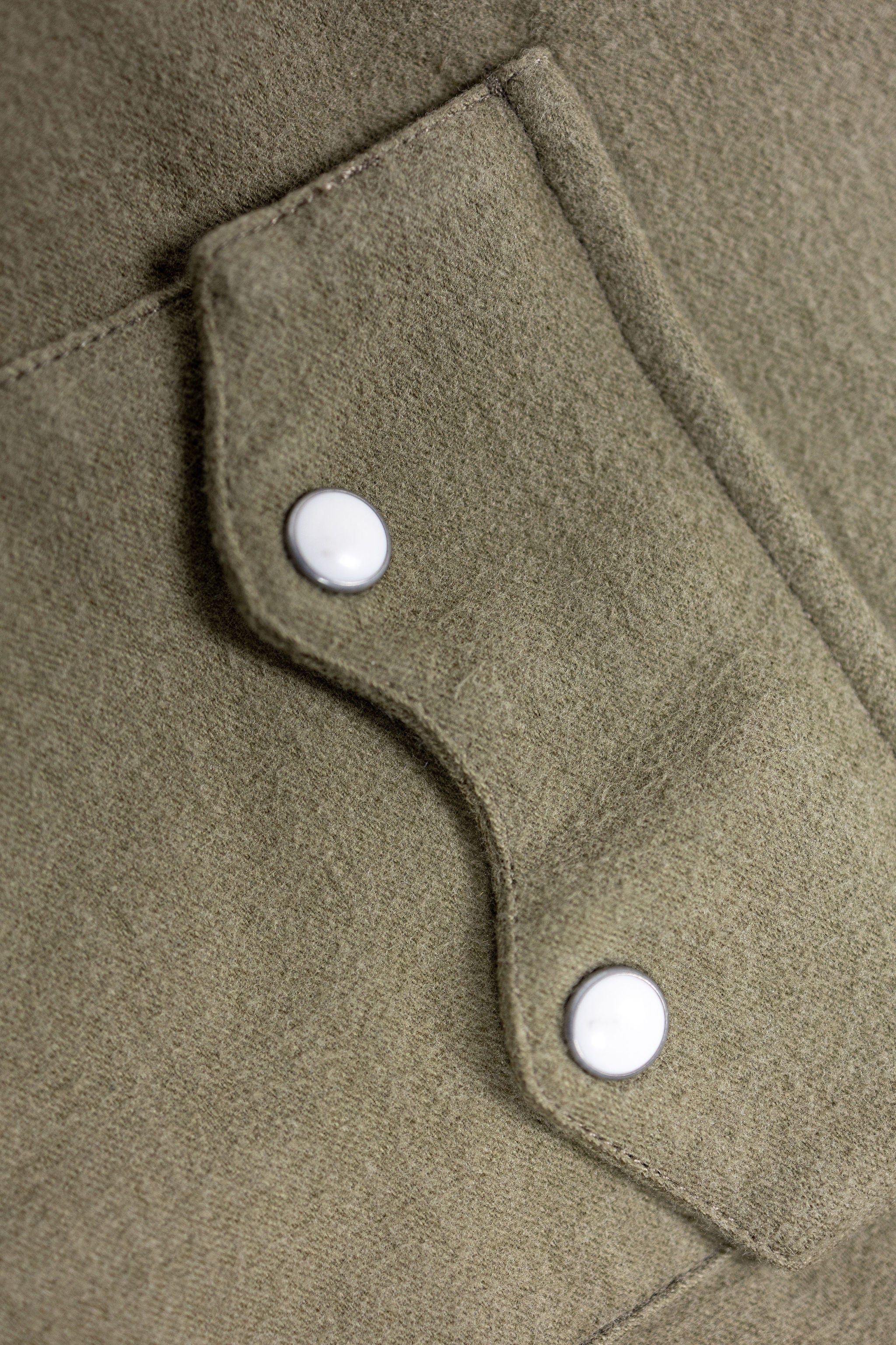Wythe Moleskin Pearlsnap Shirt - Olive - Image 8